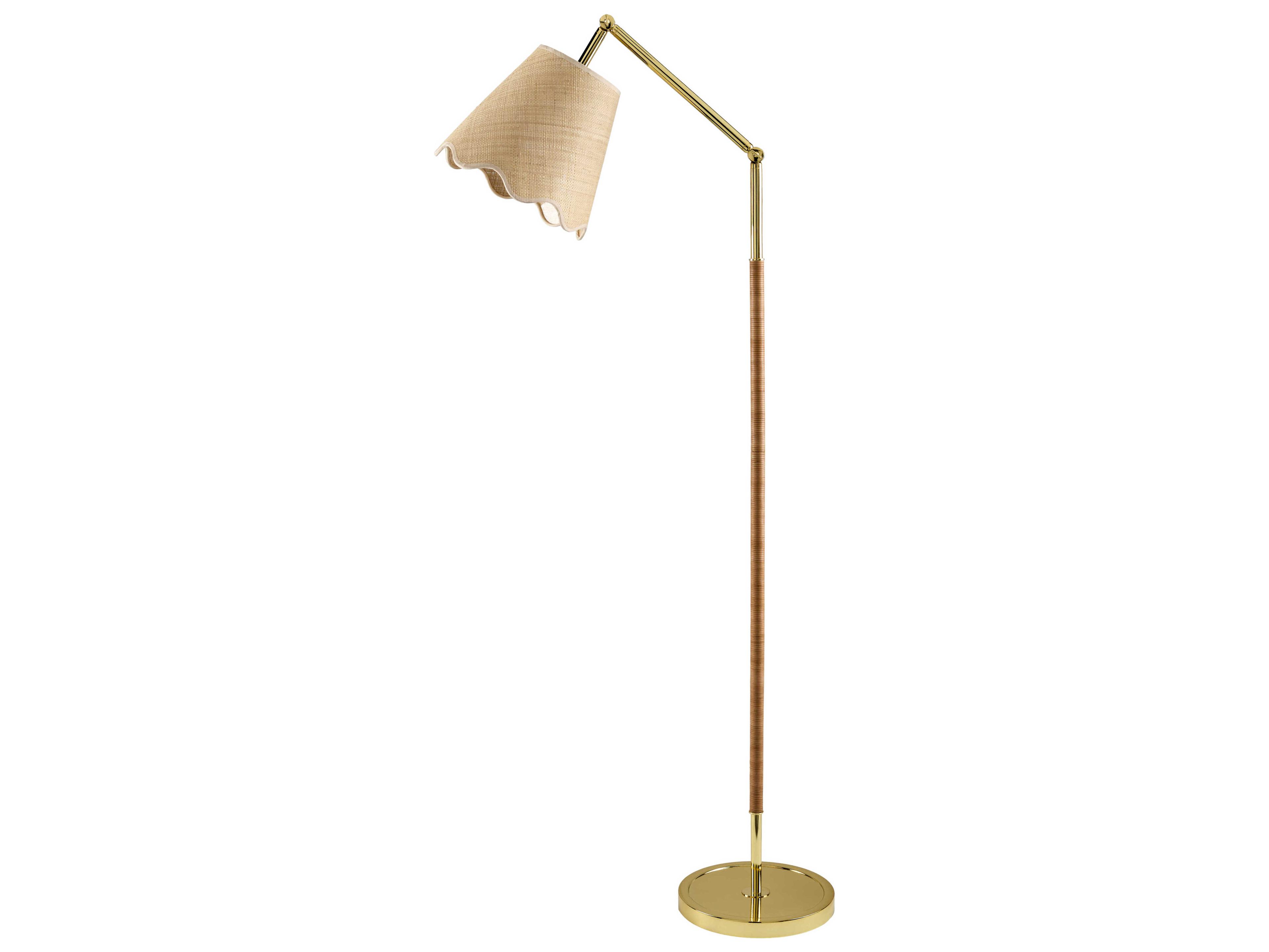 Magda Metallic Brass Floor Lamp