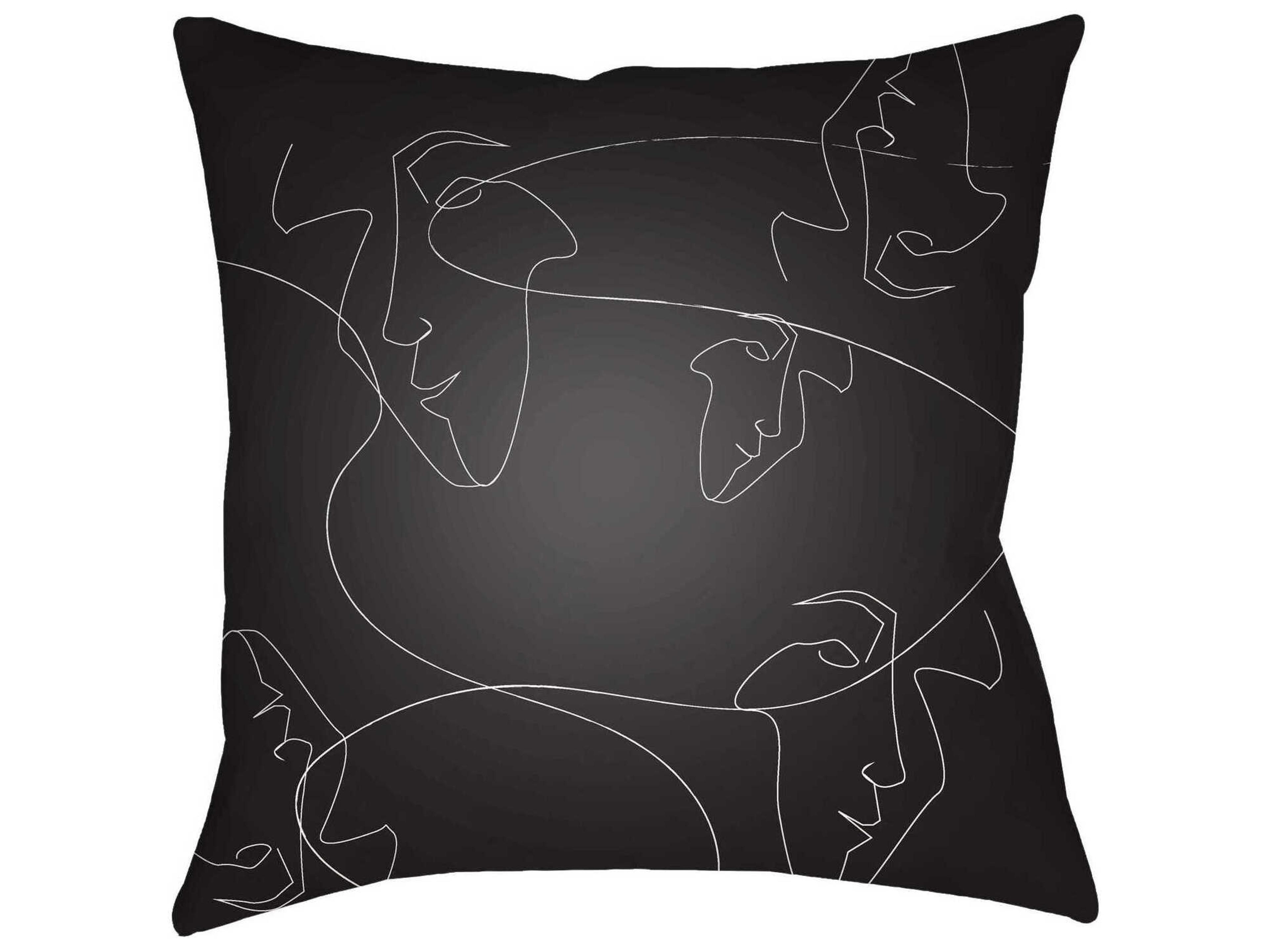 Livabliss by Surya Modern Faces Pillows