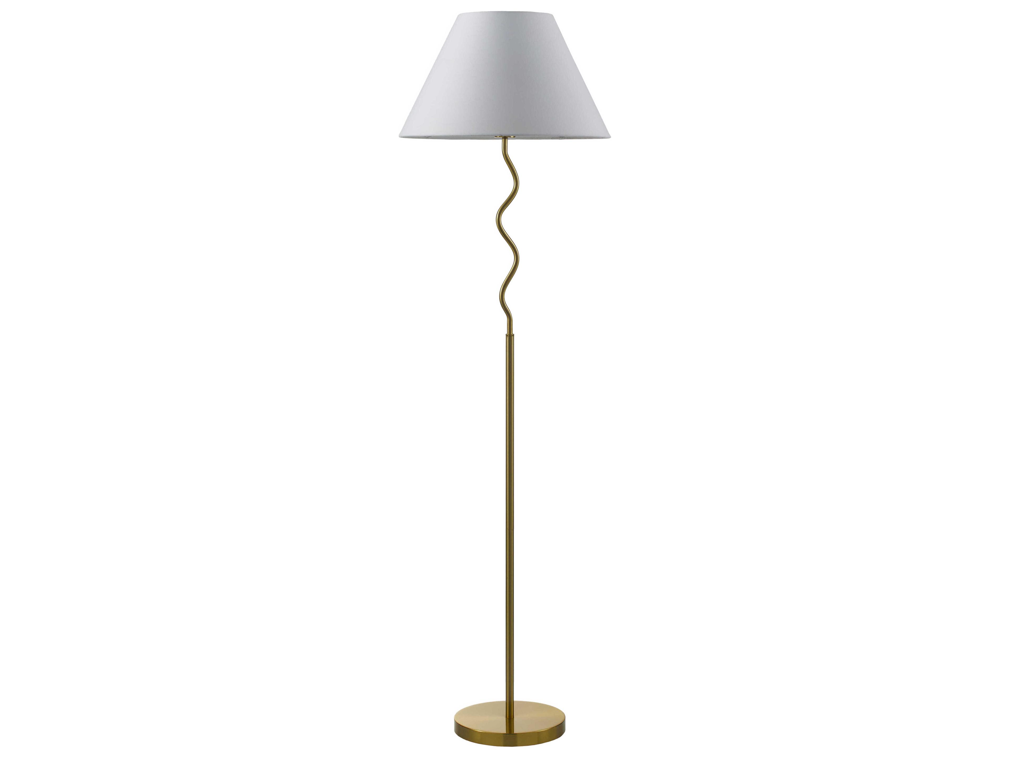 Livabliss by Surya Meander Metallic Brass Floor Lamp