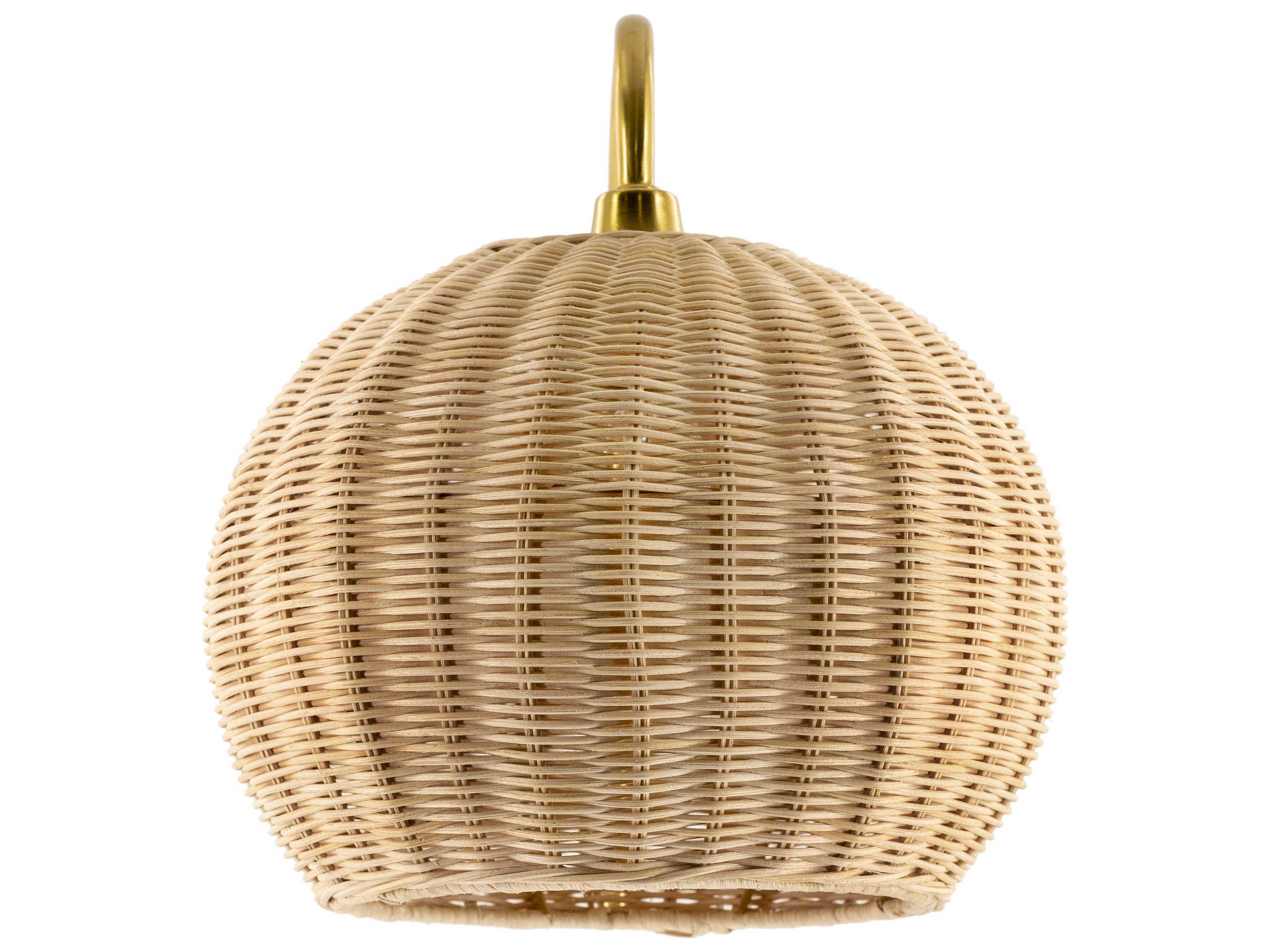 Livabliss by Surya Mina 1-Light Beige Gold Wall Sconce