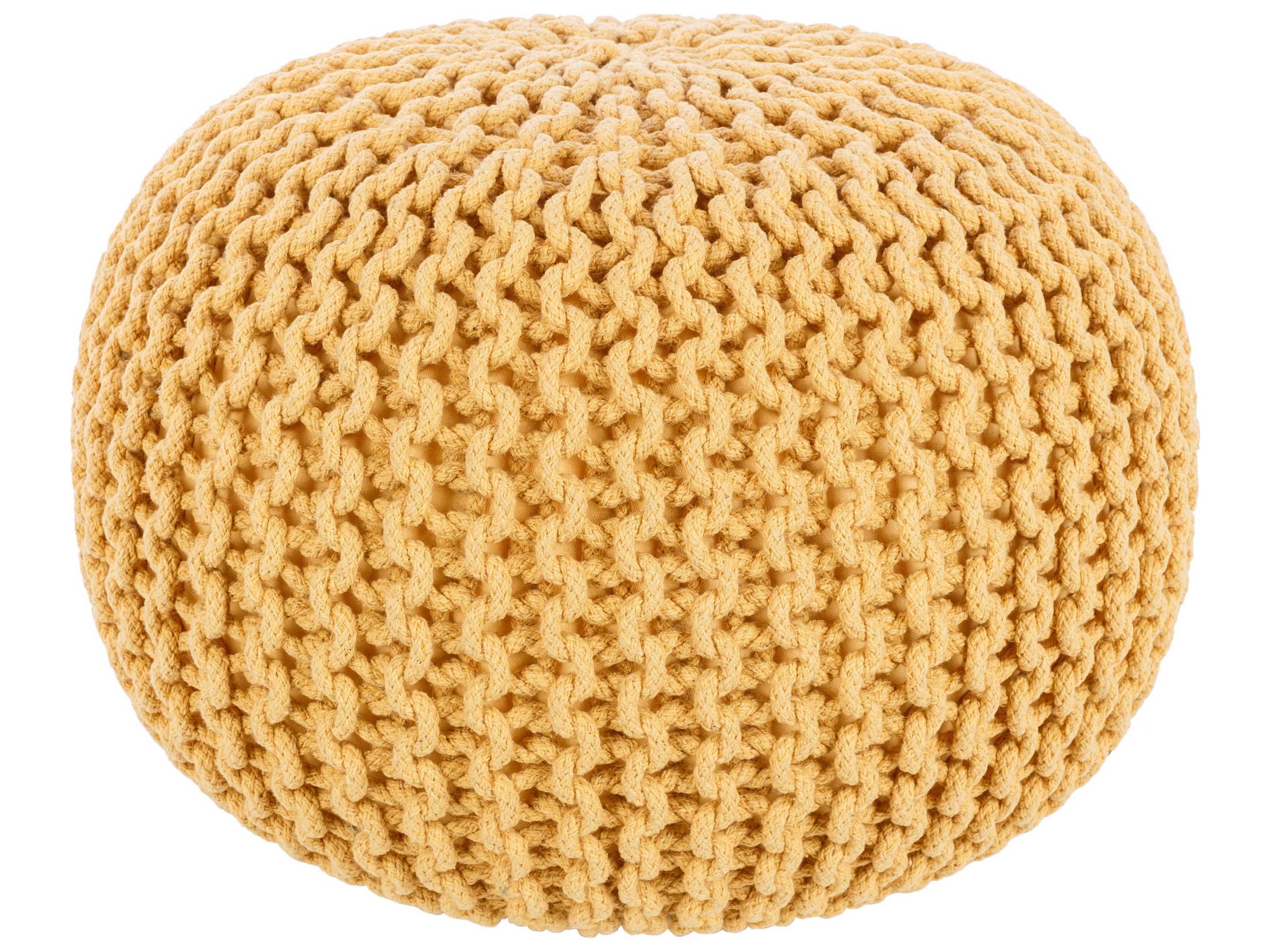 Livabliss by Surya Malmo Saffron Yellow Ottoman