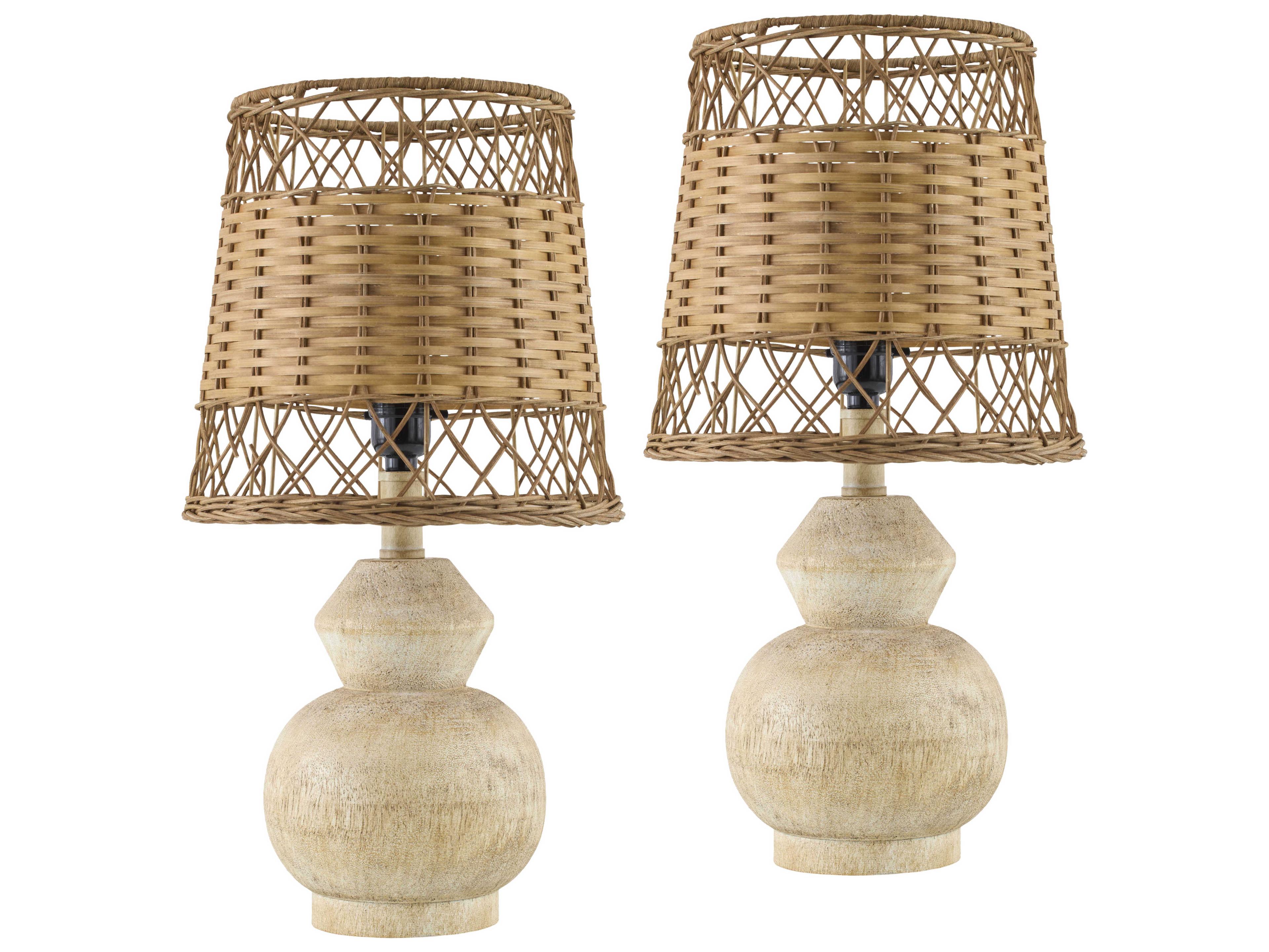 Livabliss by Surya Misty Brown Table Lamp (Set of 2)