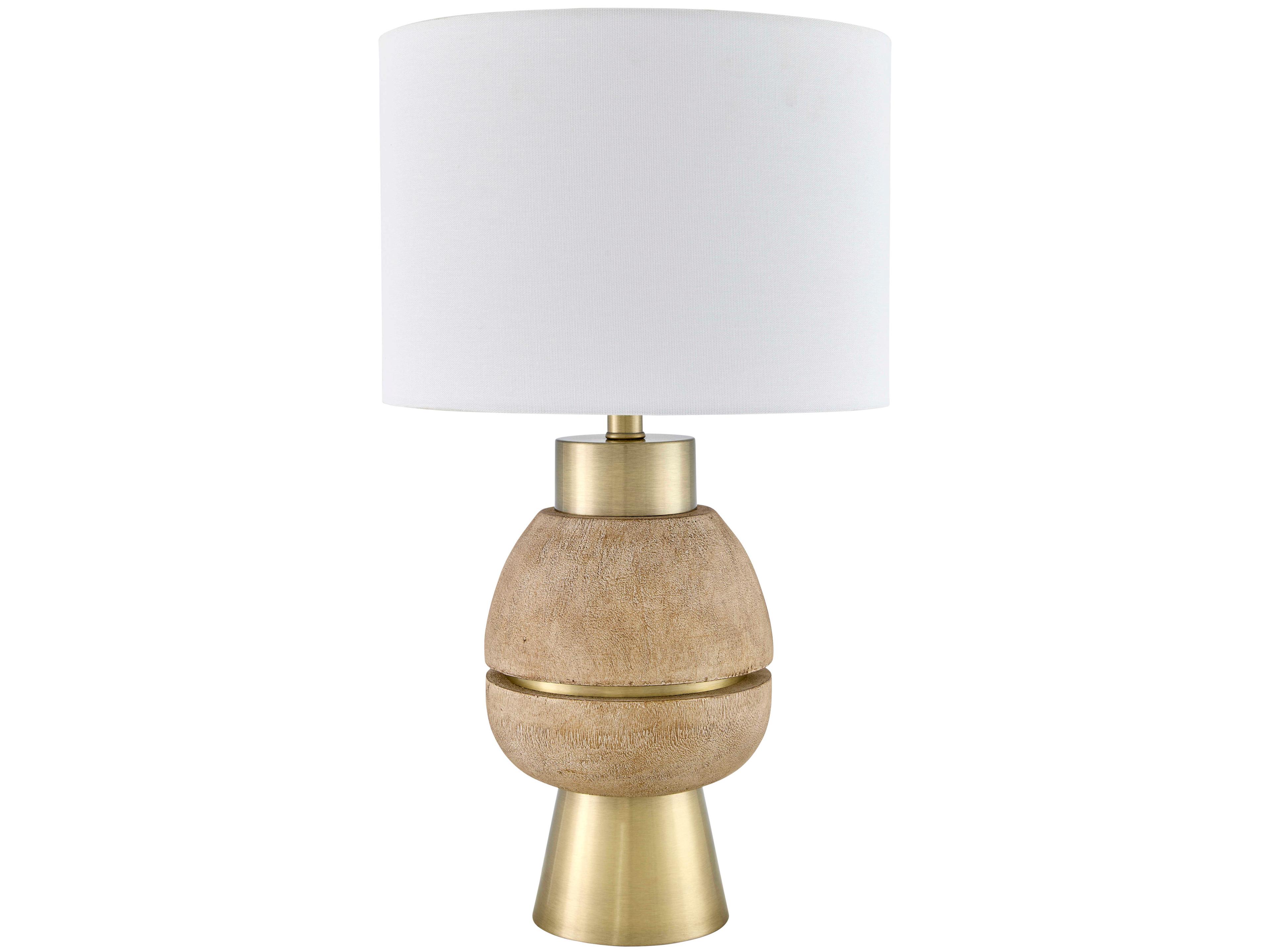 Livabliss by Surya Niobe Cream Brown Buffet Lamp