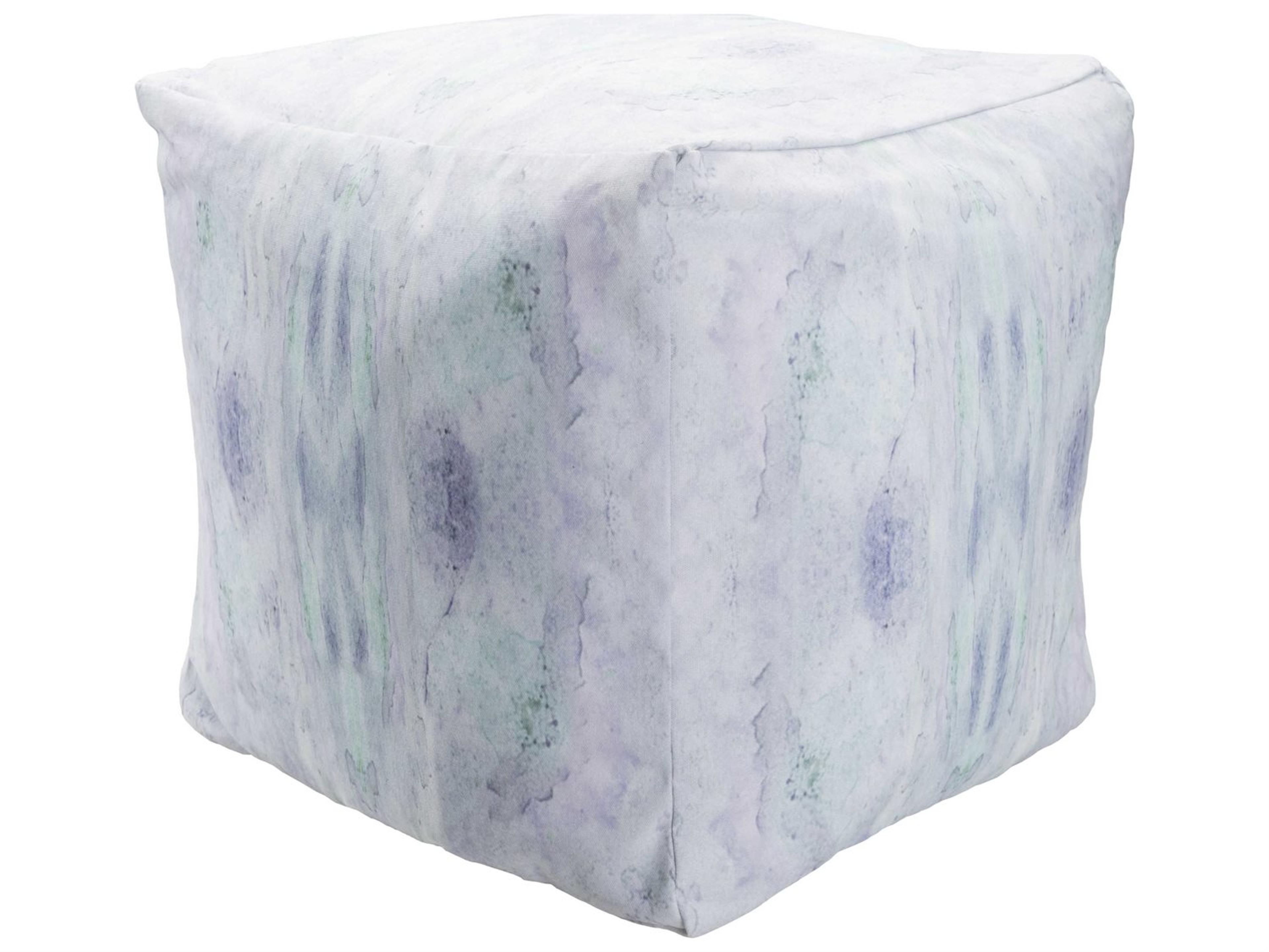 Livabliss by Surya Surya Poufs Blue Upholstered Ottoman