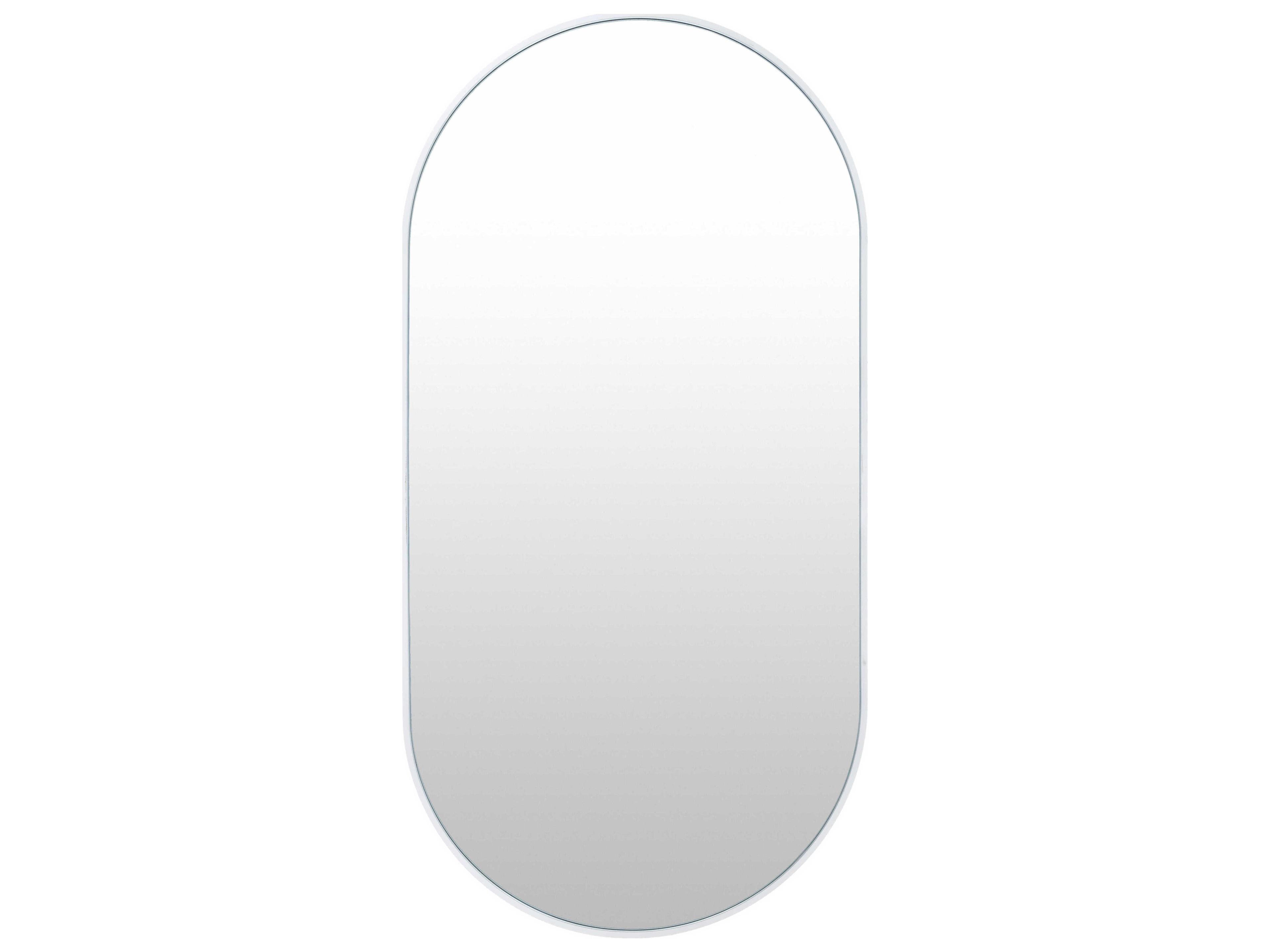 Livabliss by Surya Aranya White Wall Mirror Oval