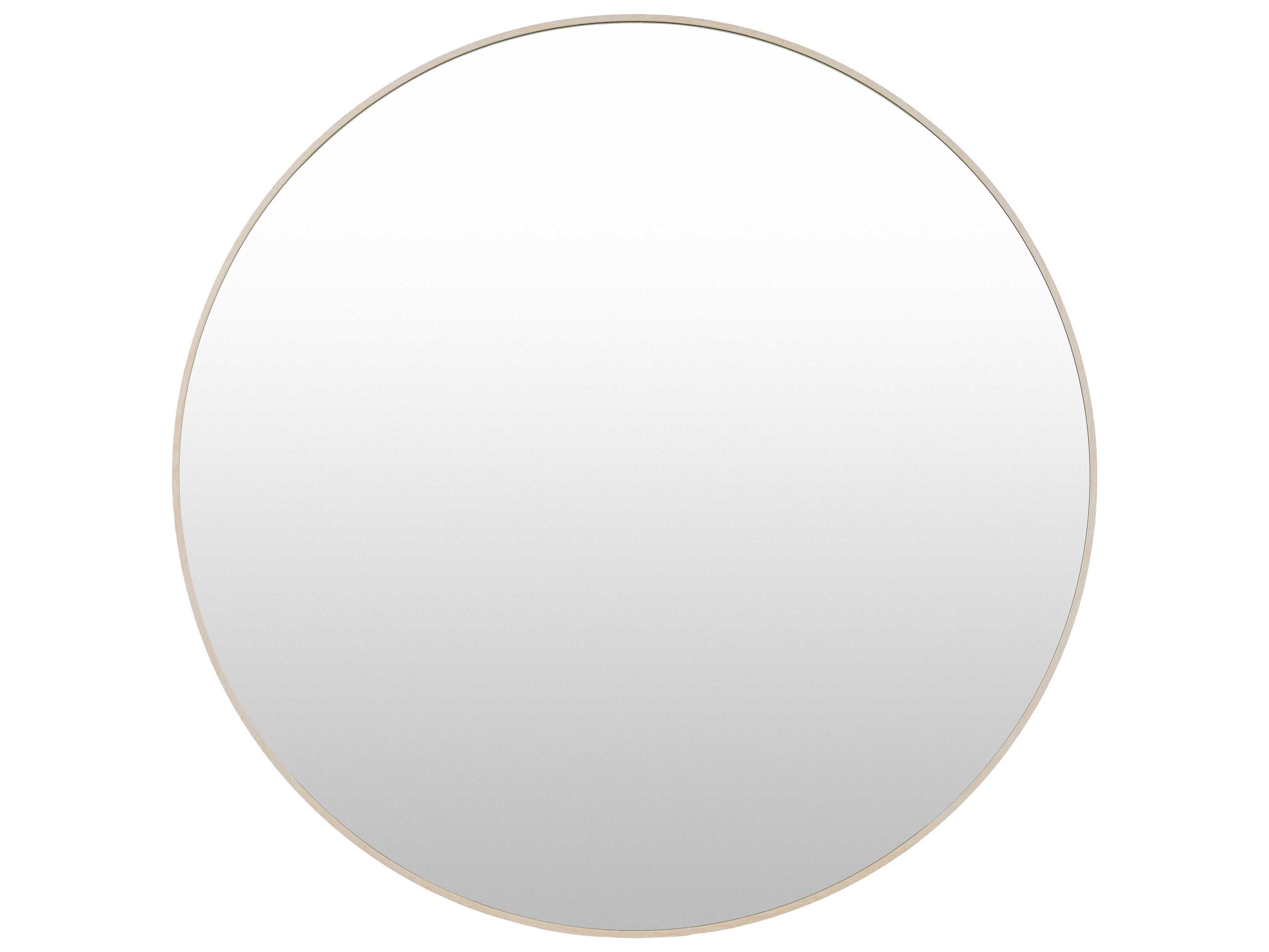 Livabliss by Surya Aranya Natural Brown Round Wall Mirror