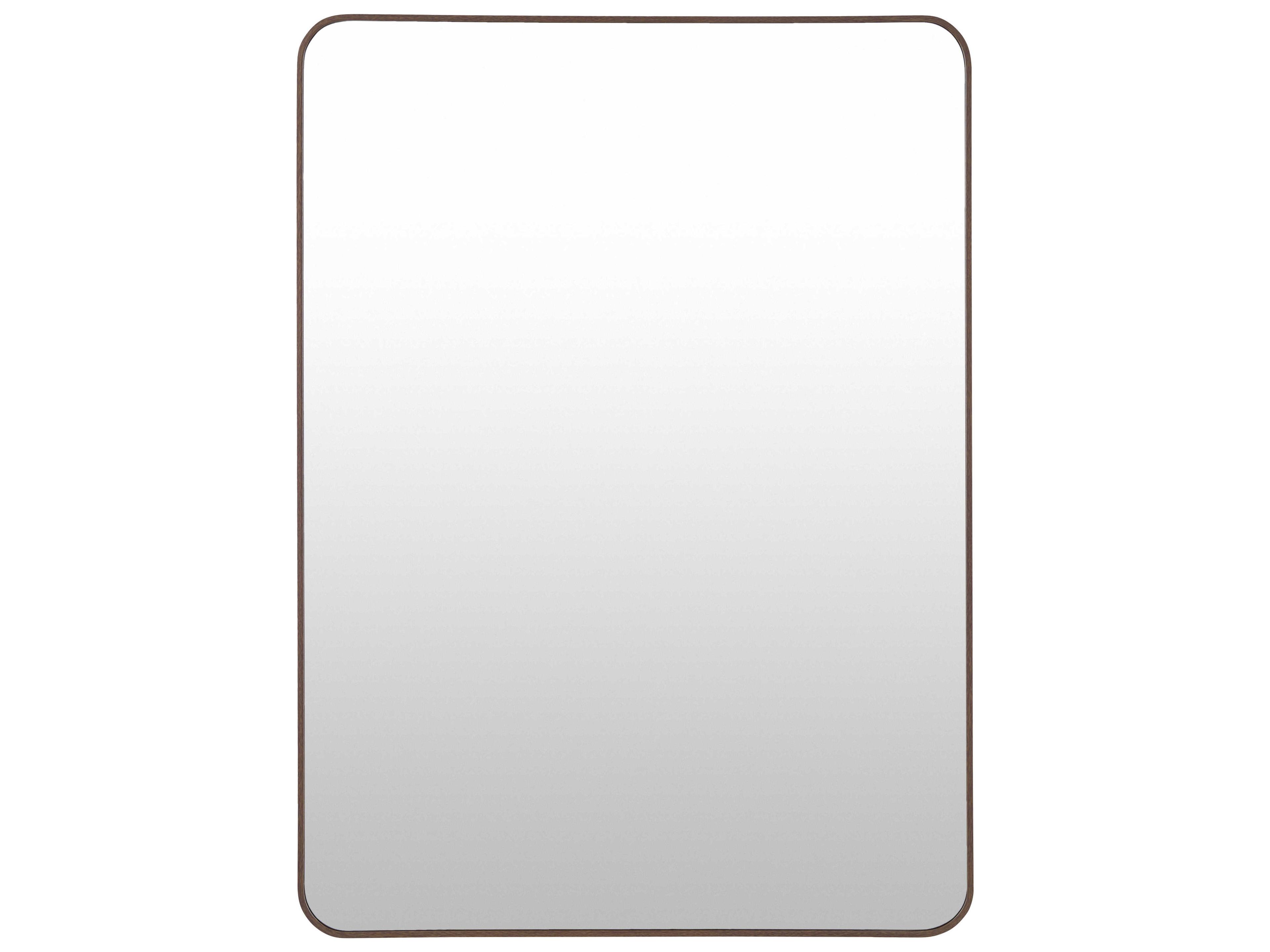 Livabliss by Surya Aranya Natural Dark Brown Rectangular Wall Mirror