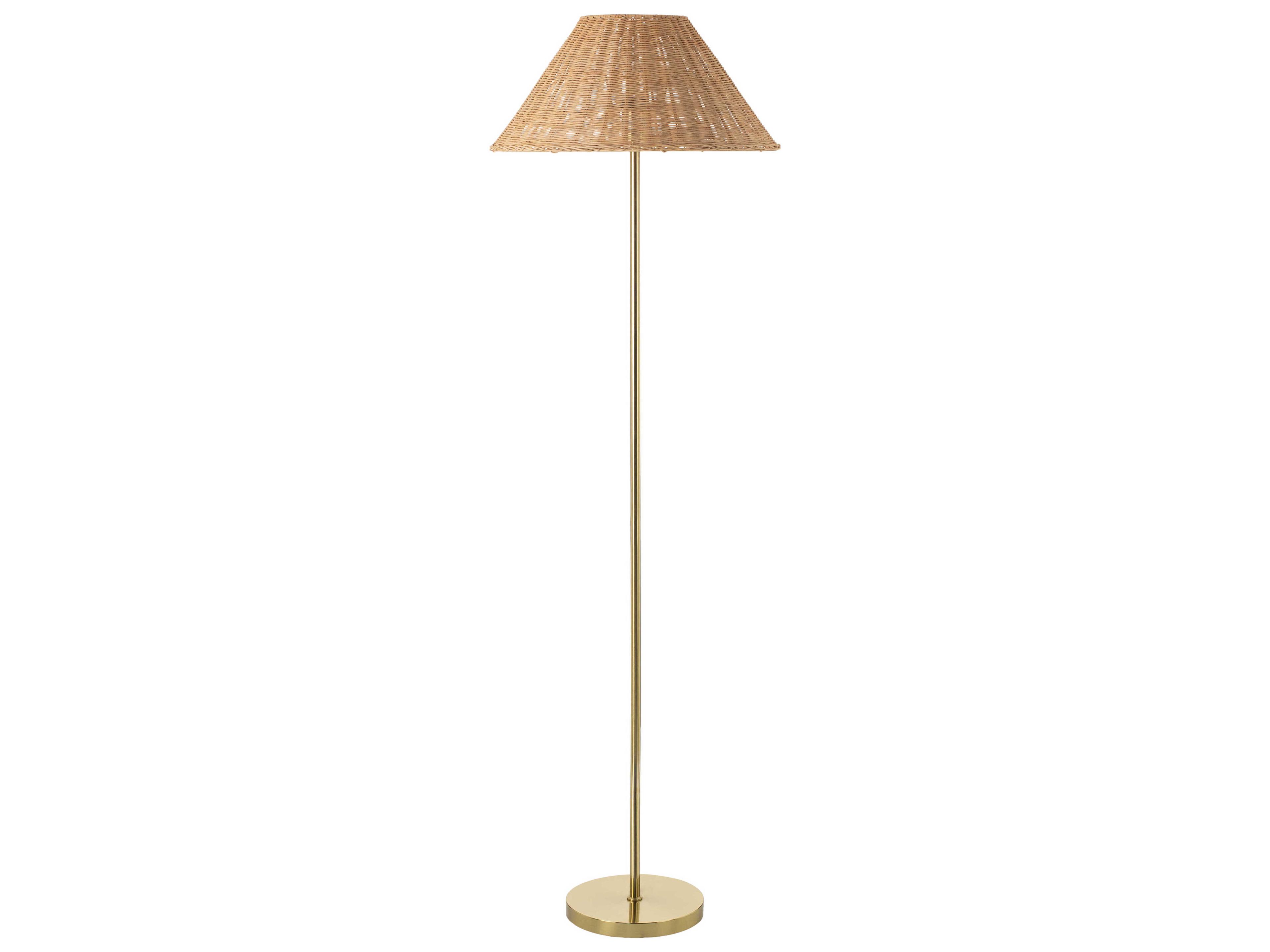 Livabliss by Surya Ronda Metallic Brass Floor Lamp