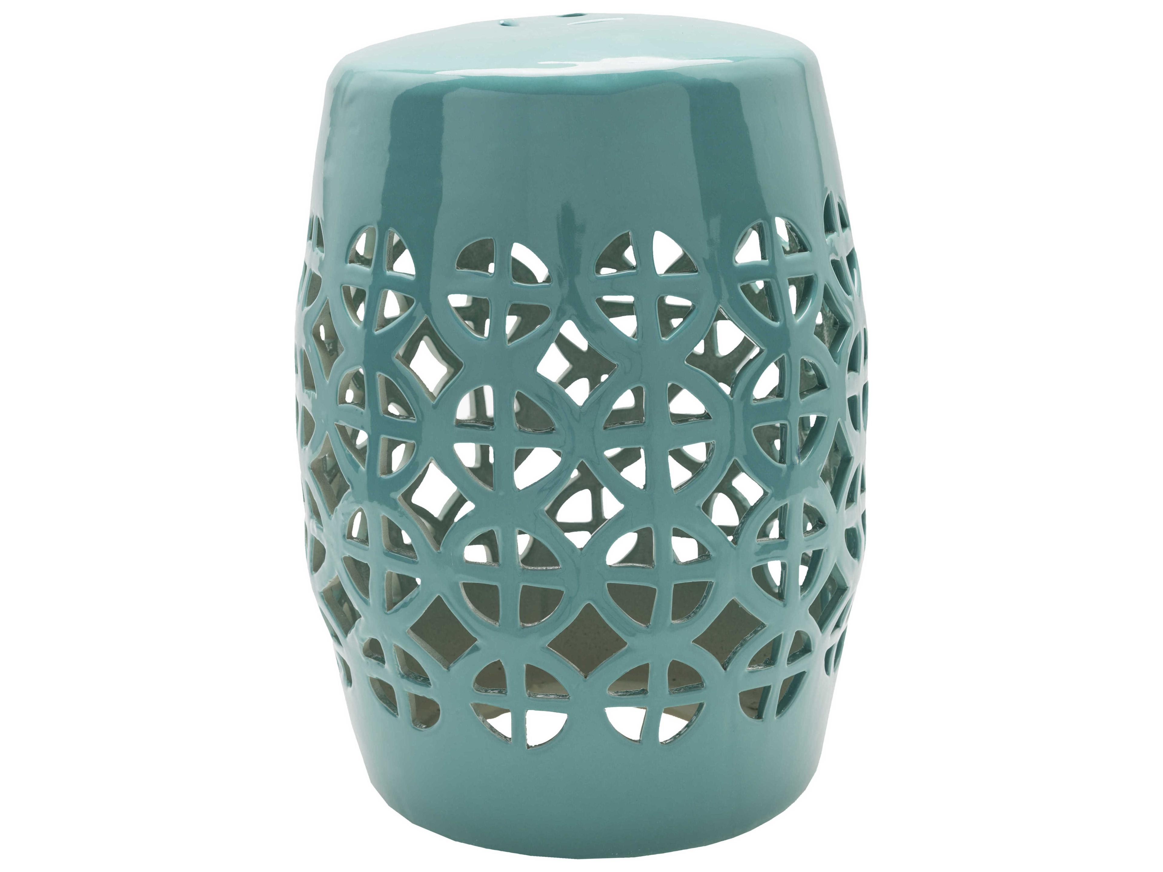 Livabliss by Surya Ridgeway Emerald Green Garden Stool