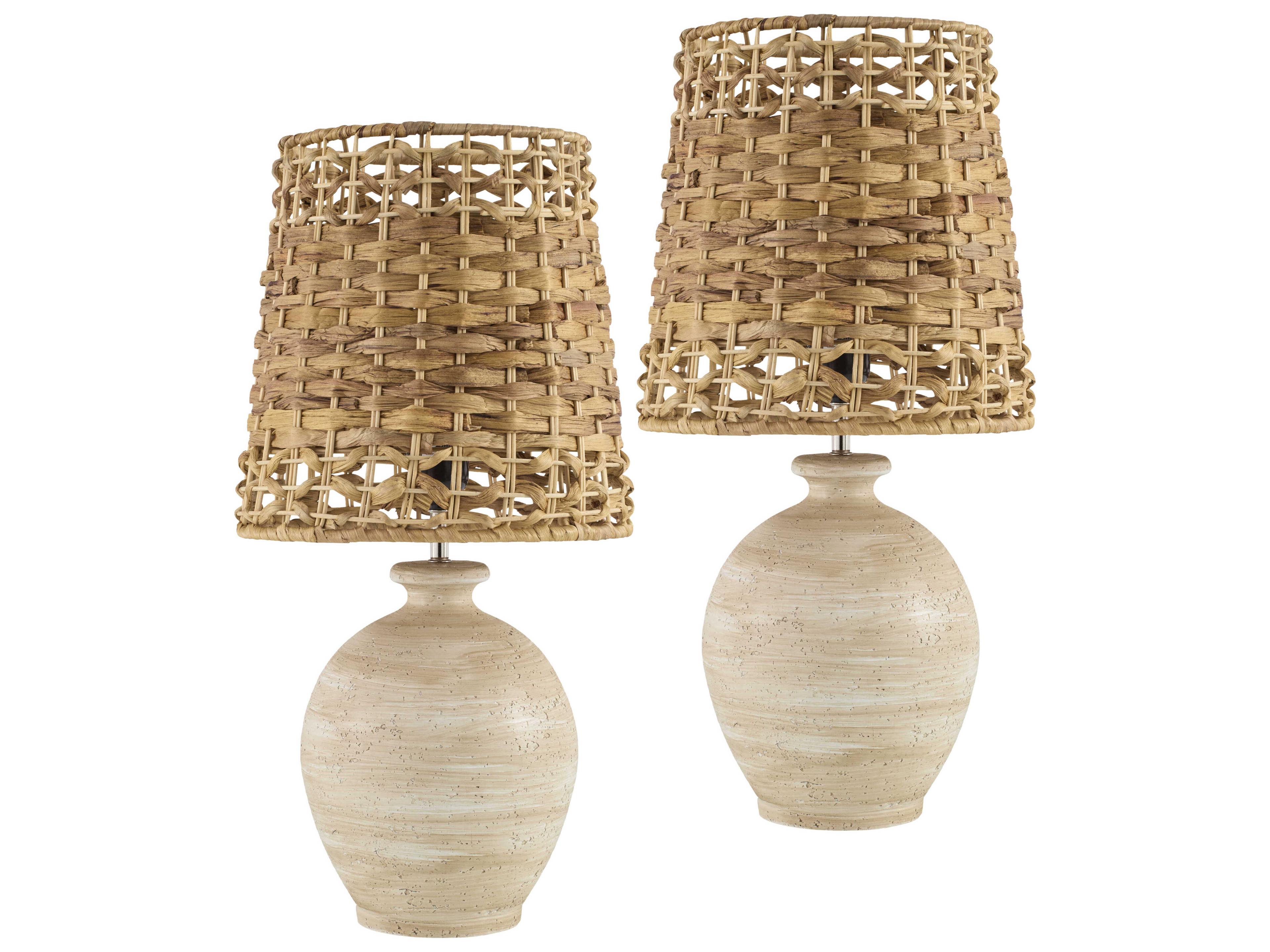 Livabliss by Surya Sarina Light Gray Table Lamp (Set of 2)