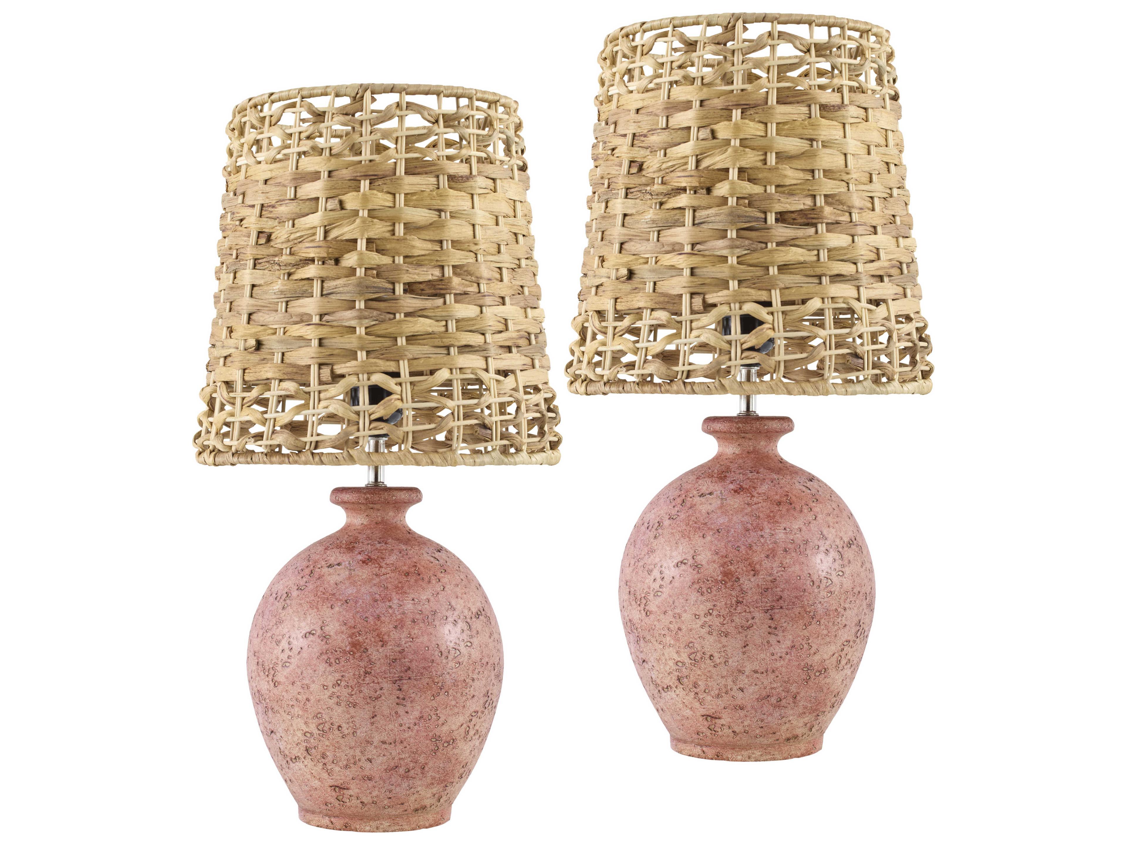 Livabliss by Surya Sarina Blush Pink Table Lamp (Set of 2)
