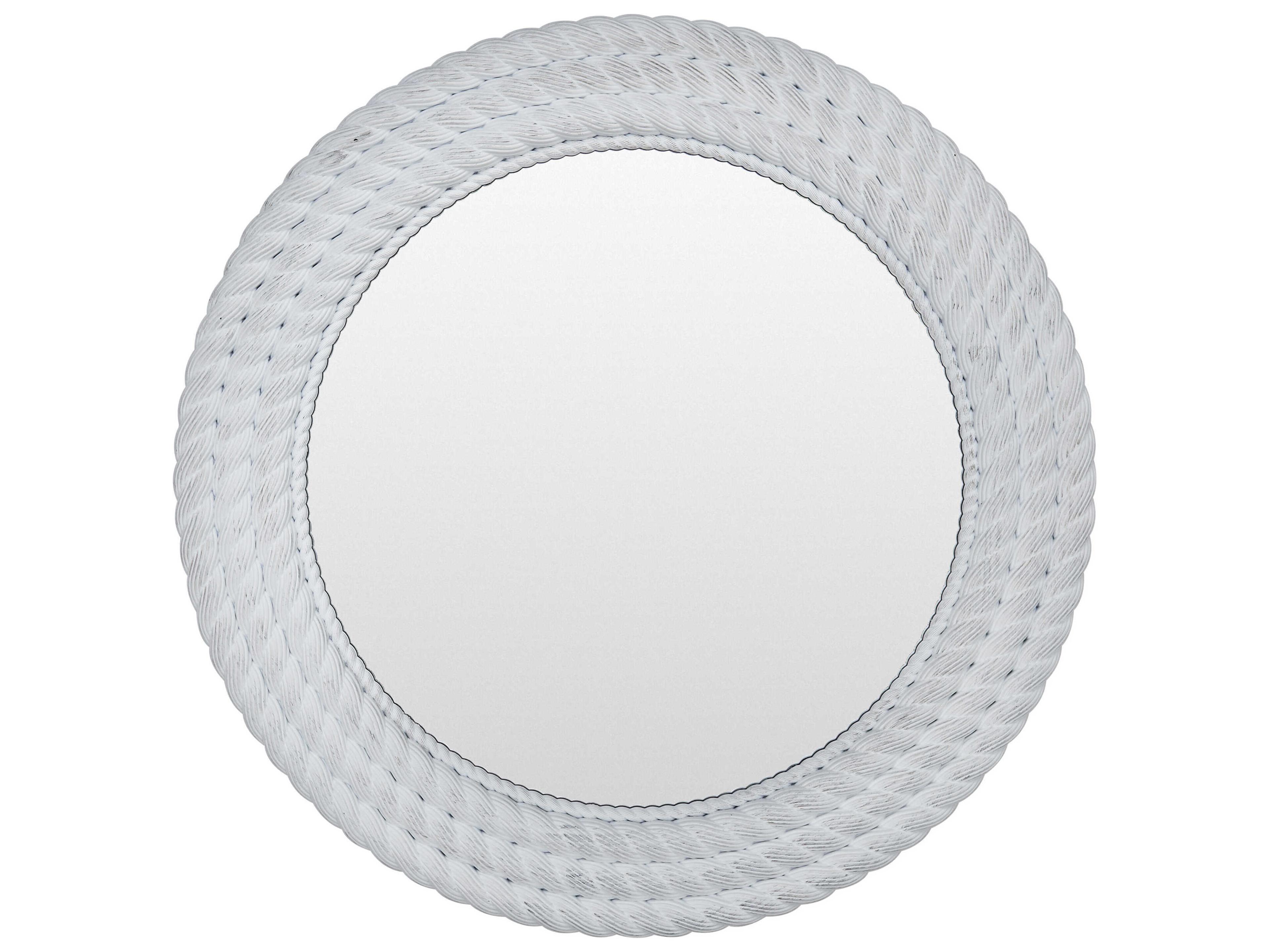 Livabliss by Surya Miroslava White Wall Mirror Round