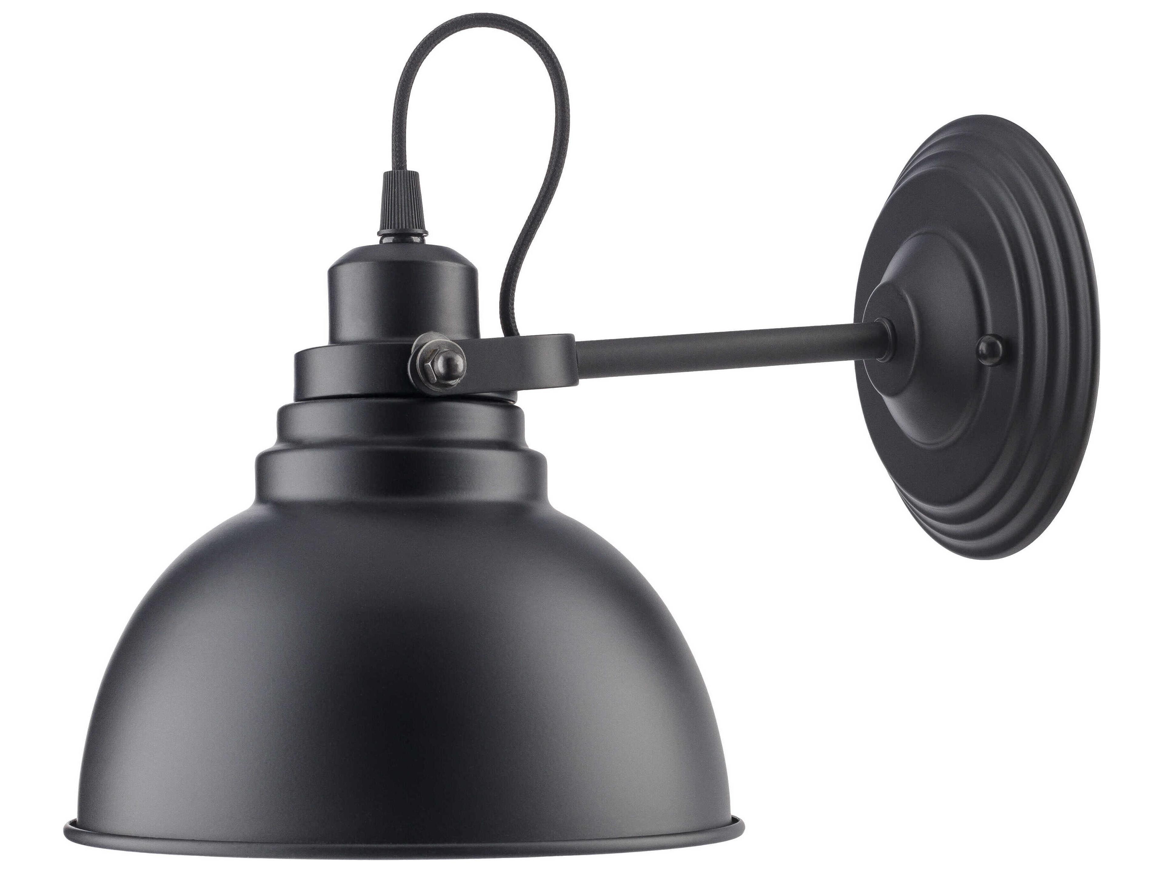 Livabliss by Surya Vitere 1-Light Black Wall Sconce