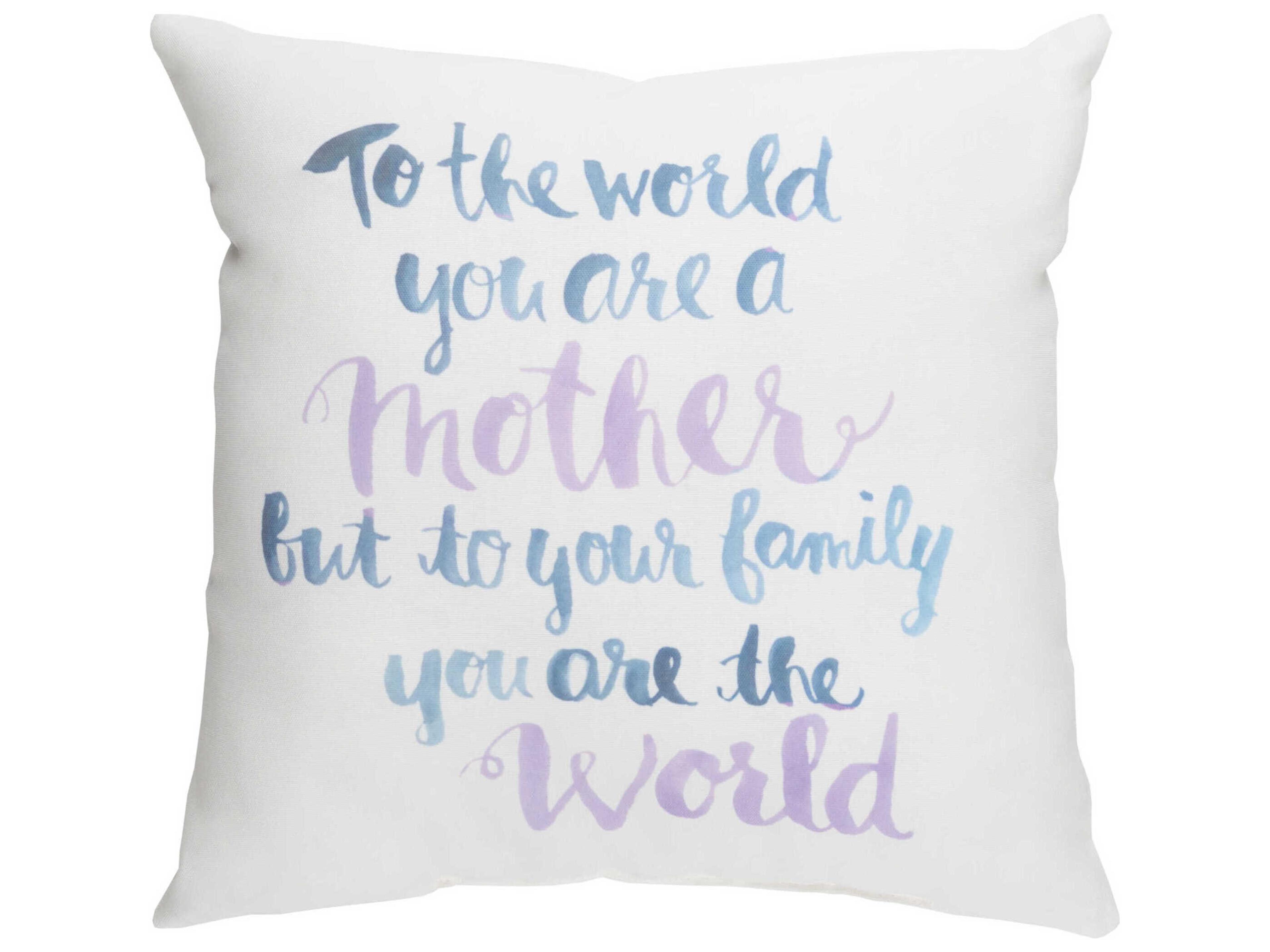 Livabliss by Surya You're The World Pillow