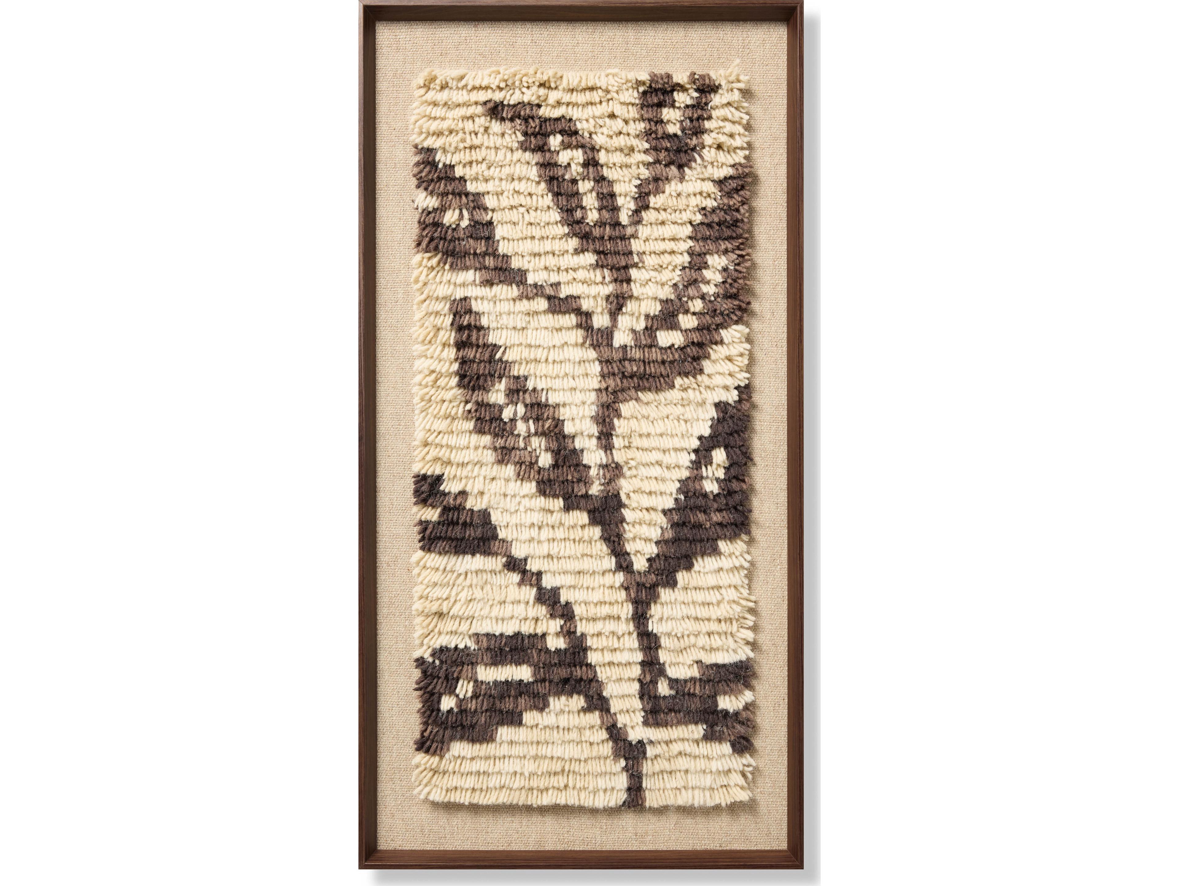 Loloi Nature's Unfurling Dark Brown Wall Art