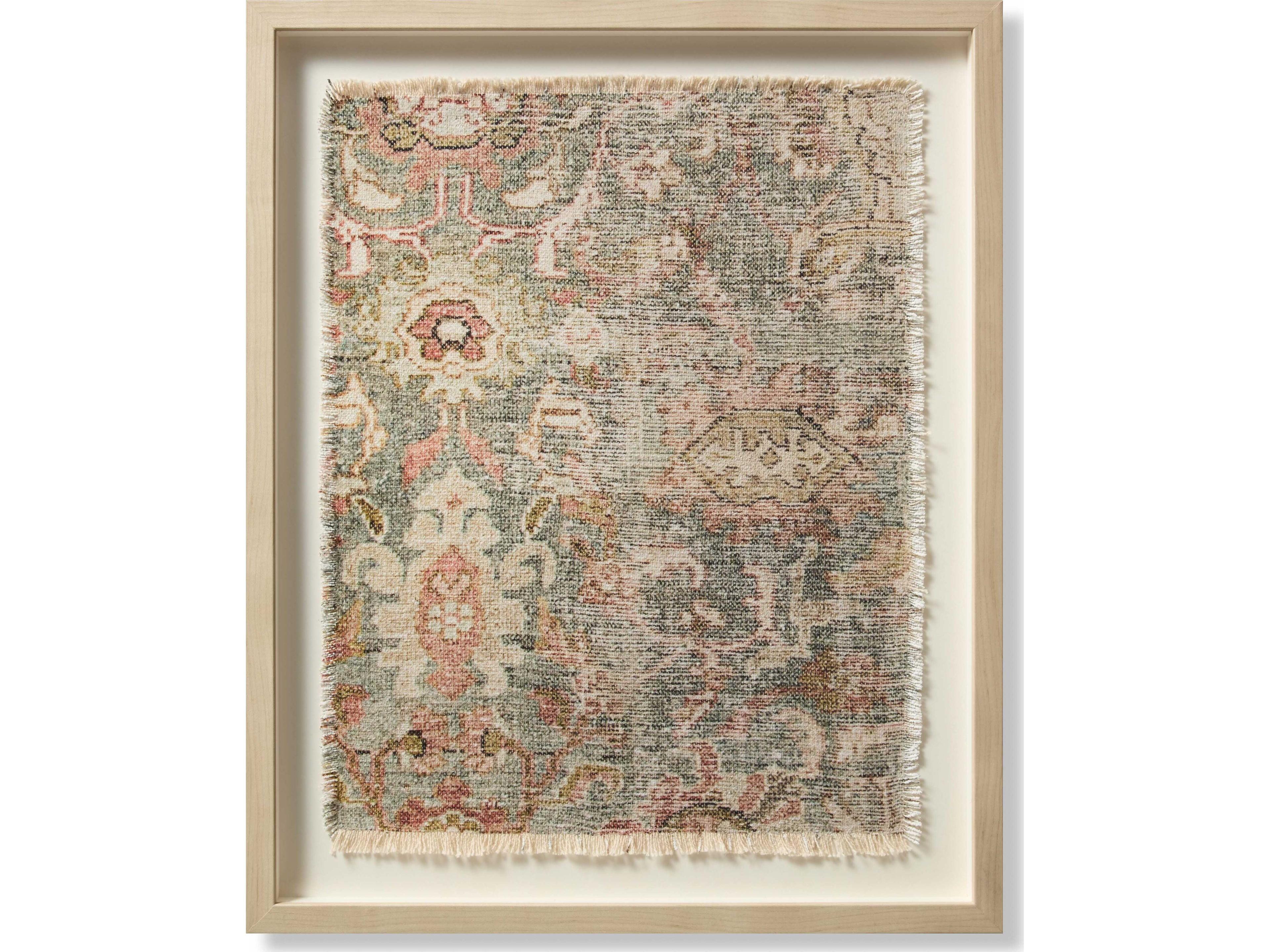 Loloi Green / Rust Wall Art Canvas Wall Art