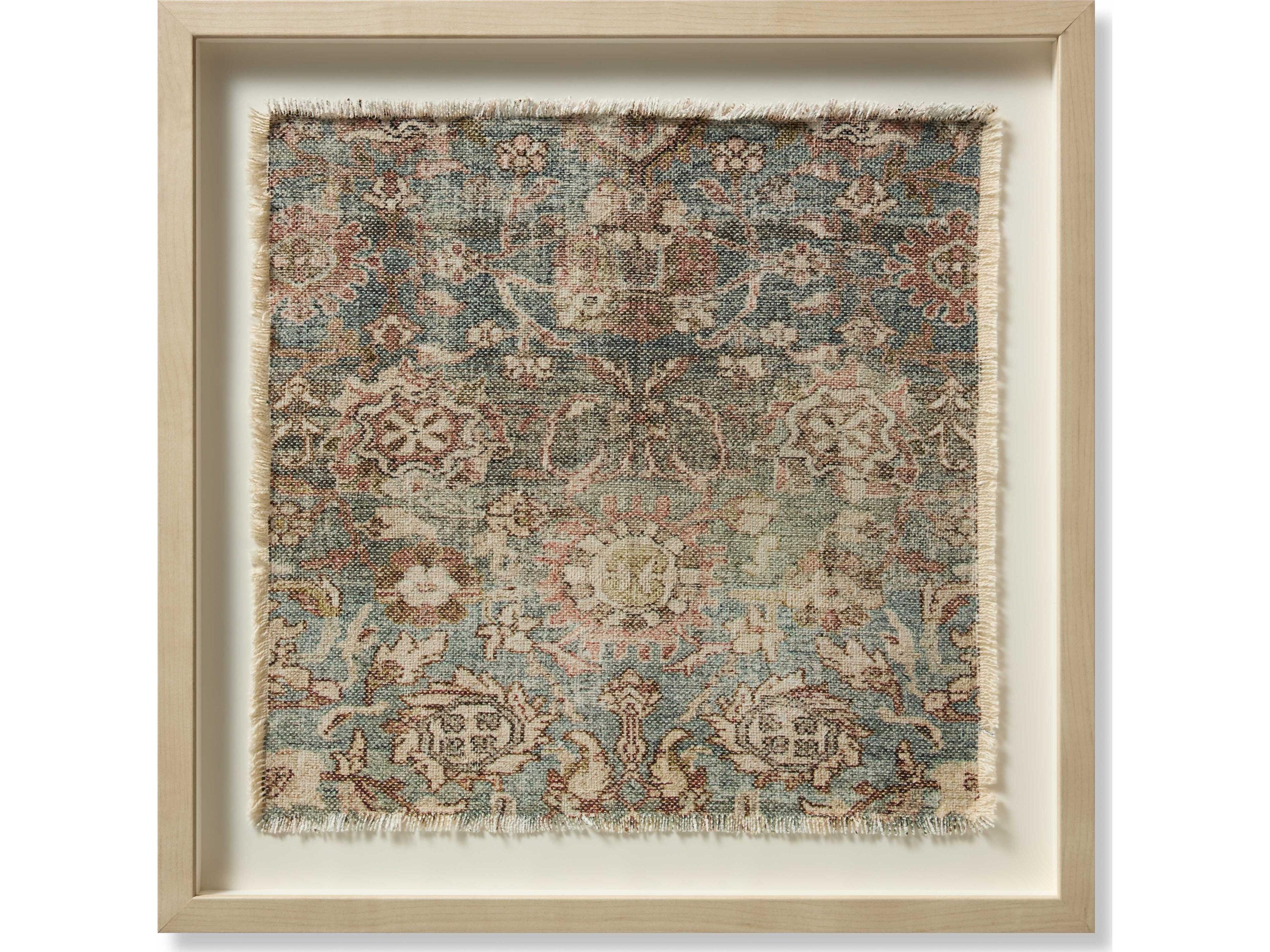 Loloi Rust / Blue Wall Art Canvas Wall Art