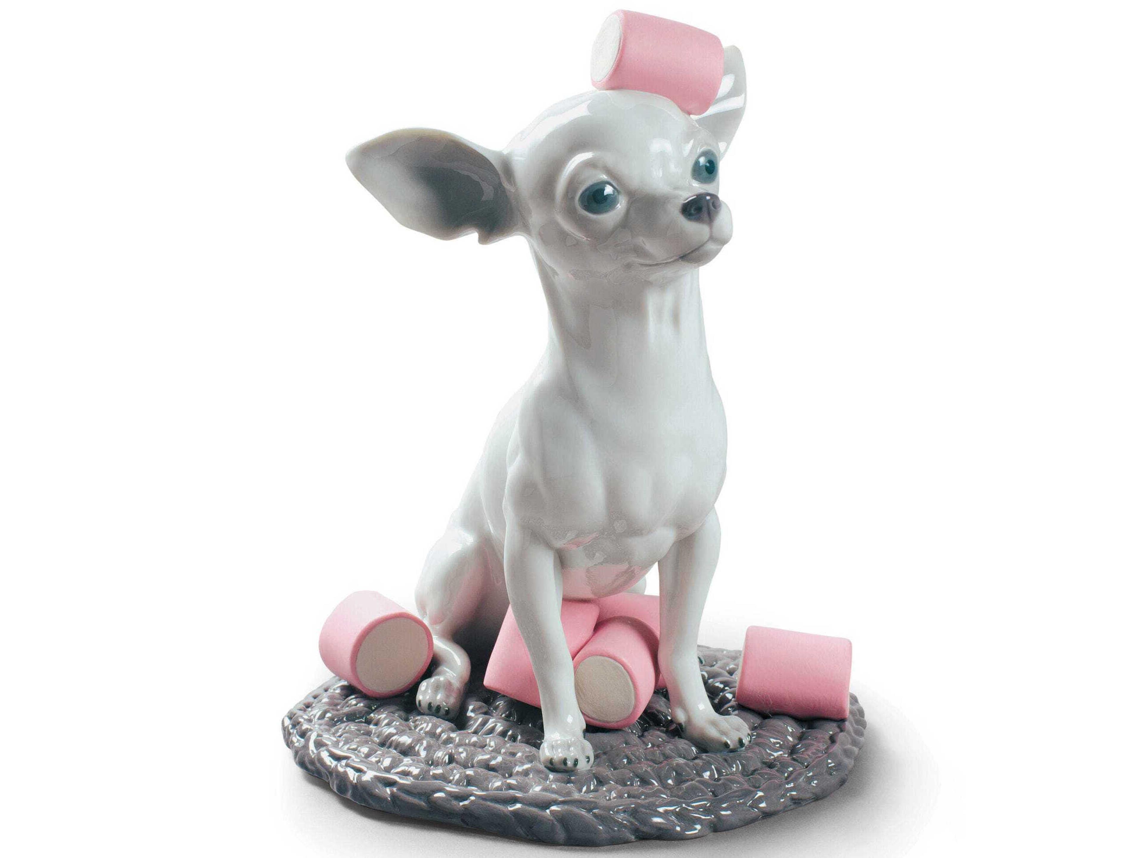 Chihuahua with Marshmallows Dog Figurine