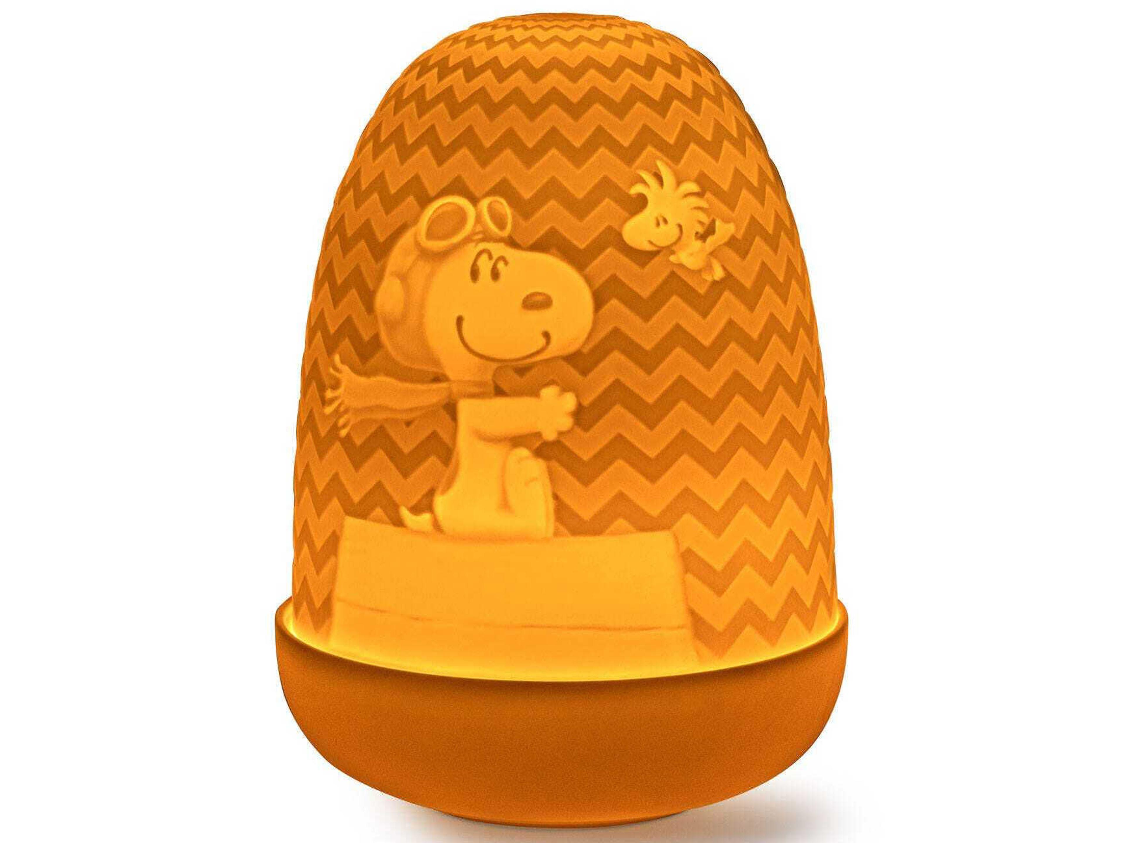 Lladro Snoopy Dome White Table Lamp