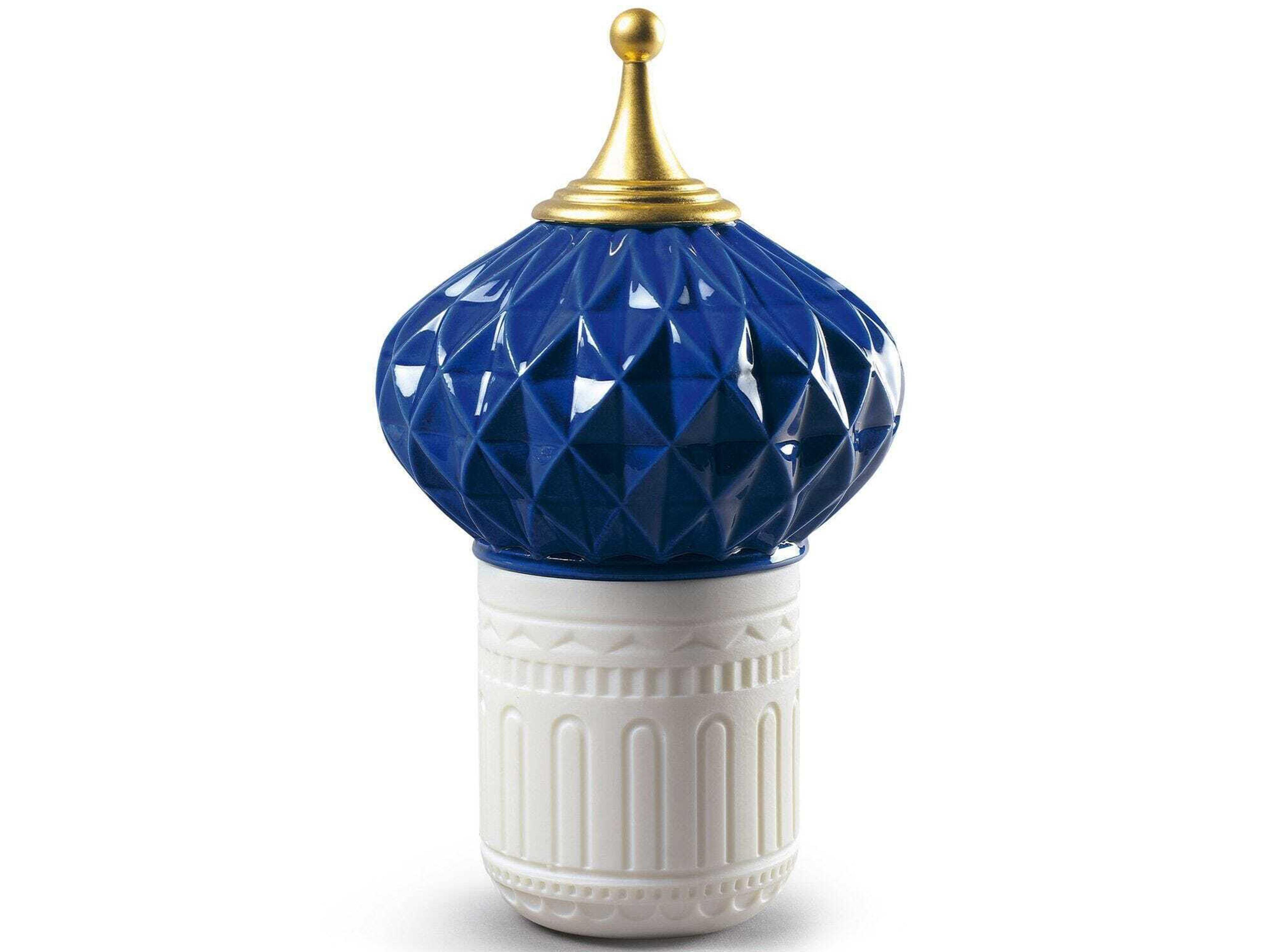 Lladro 1001-Lights Blue Spire Candle