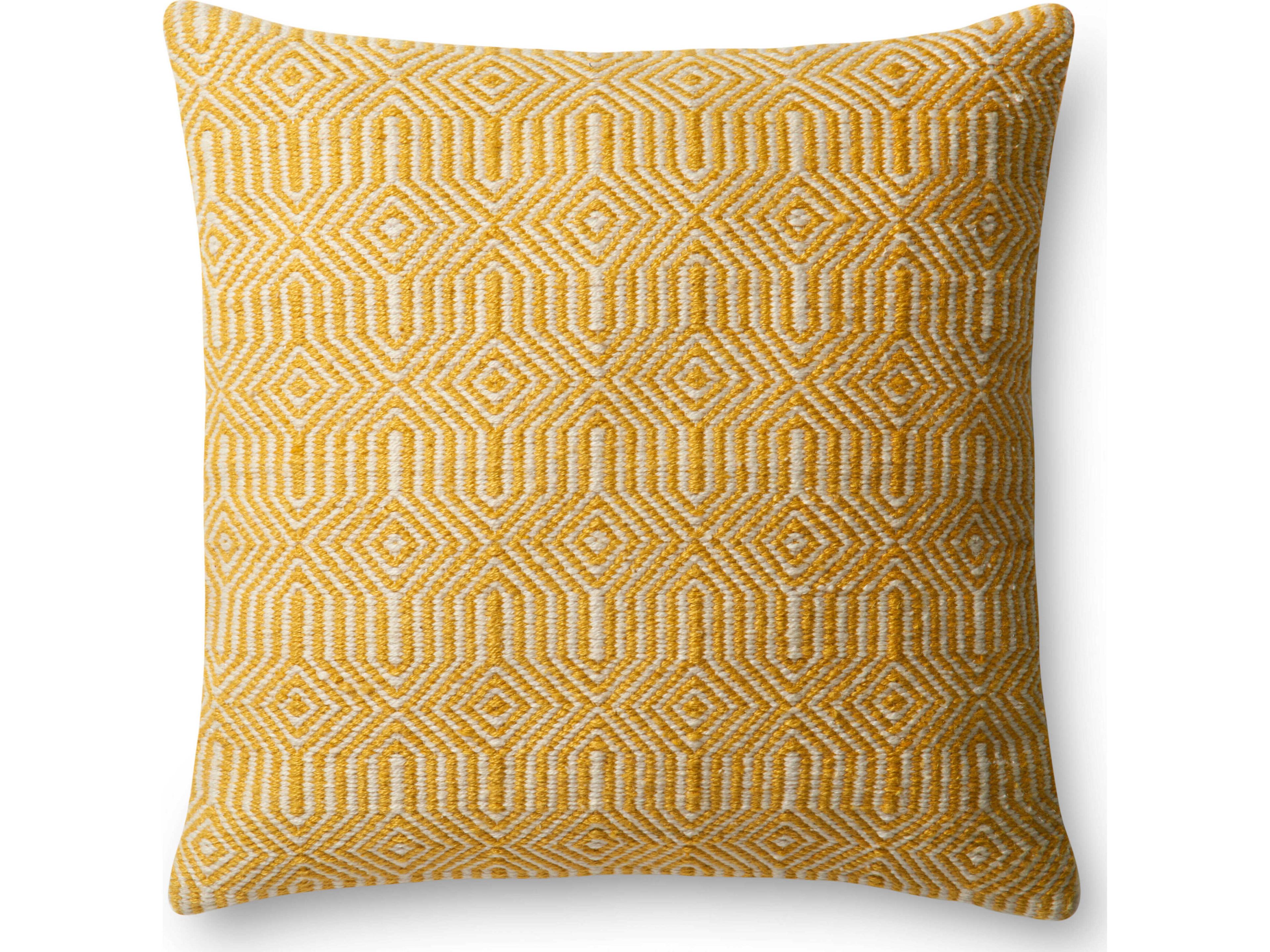 Loloi Rugs Yellow / Ivory Pillow
