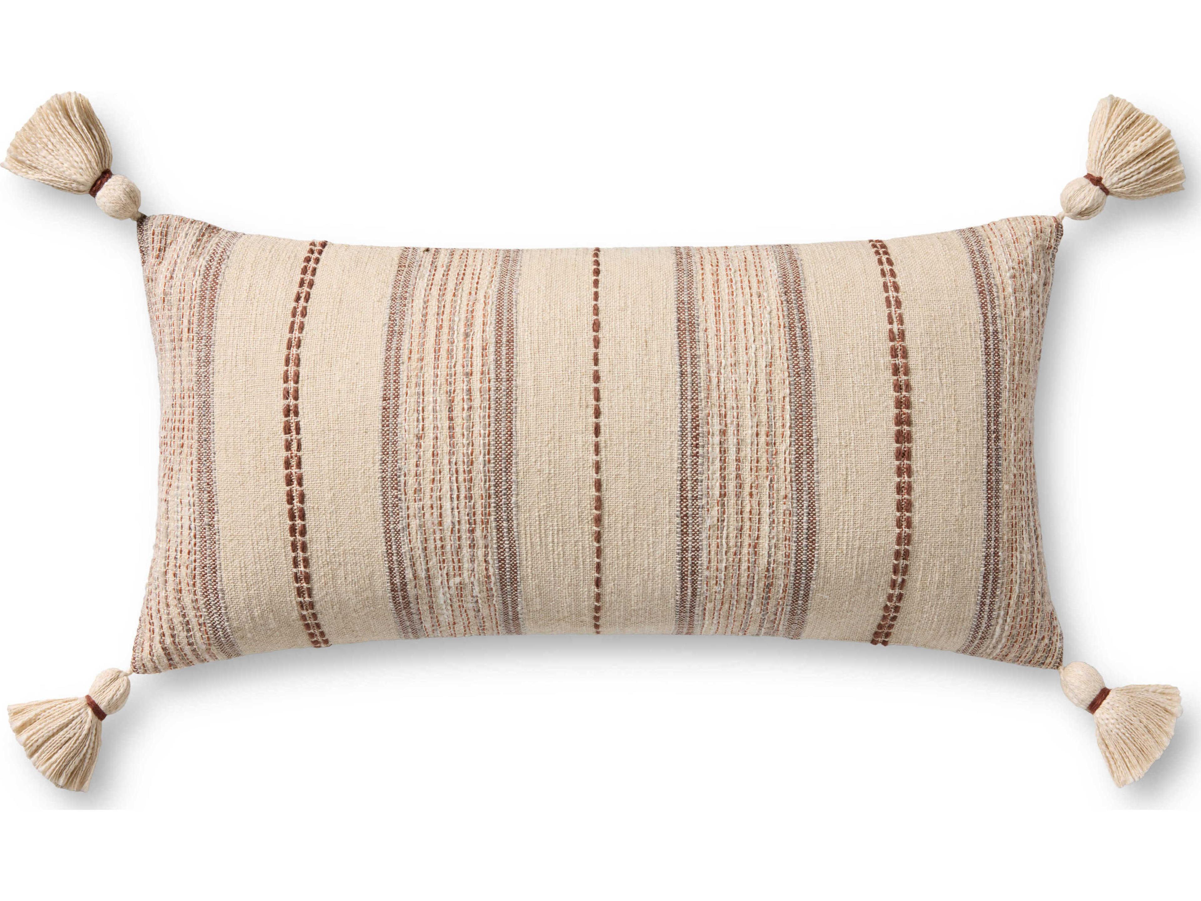 Loloi Rugs Ivory Multicolored 27" x 22" Pillow