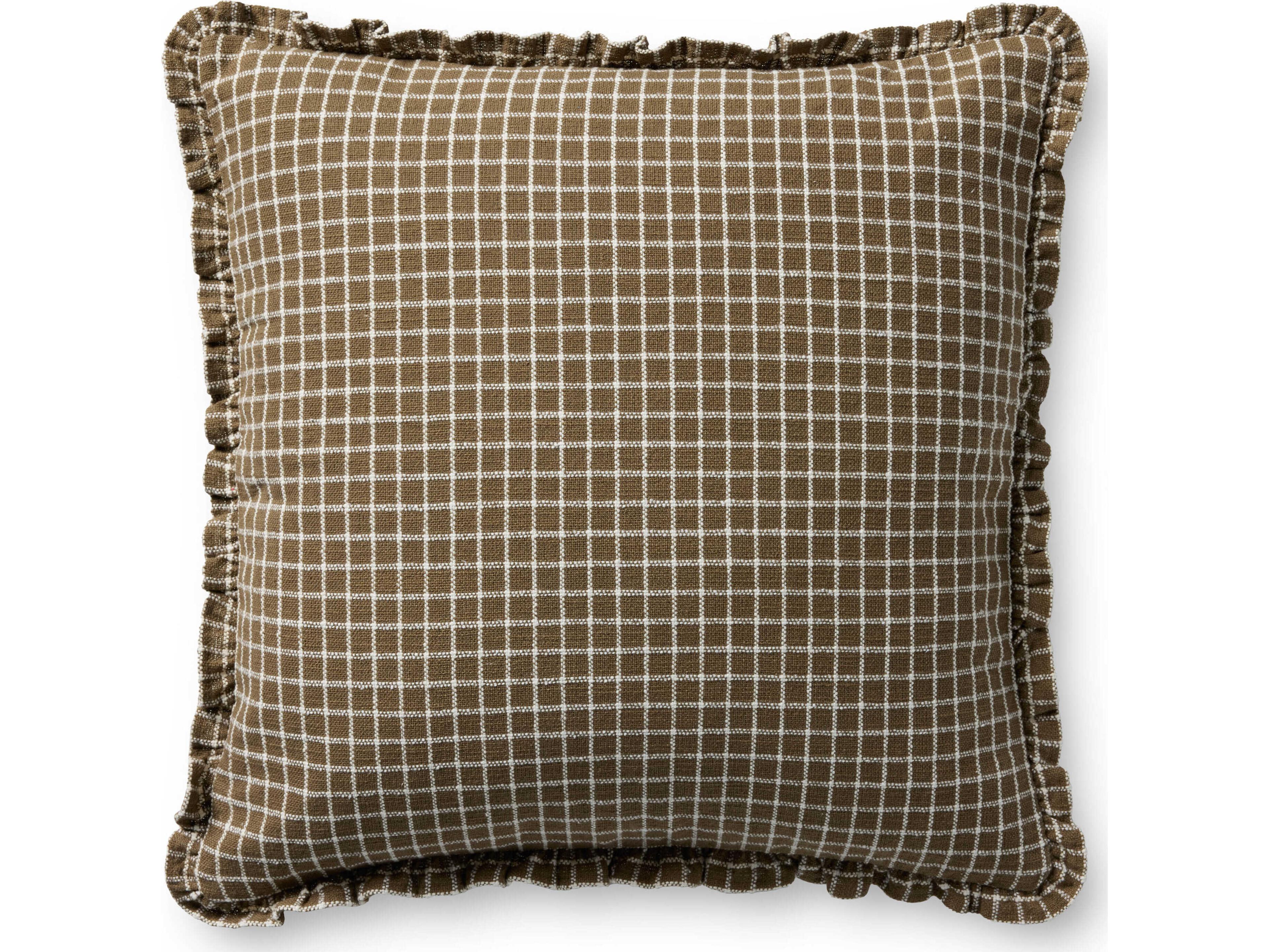 Loloi Rugs Chris Loves Julia Chocolate Pillow