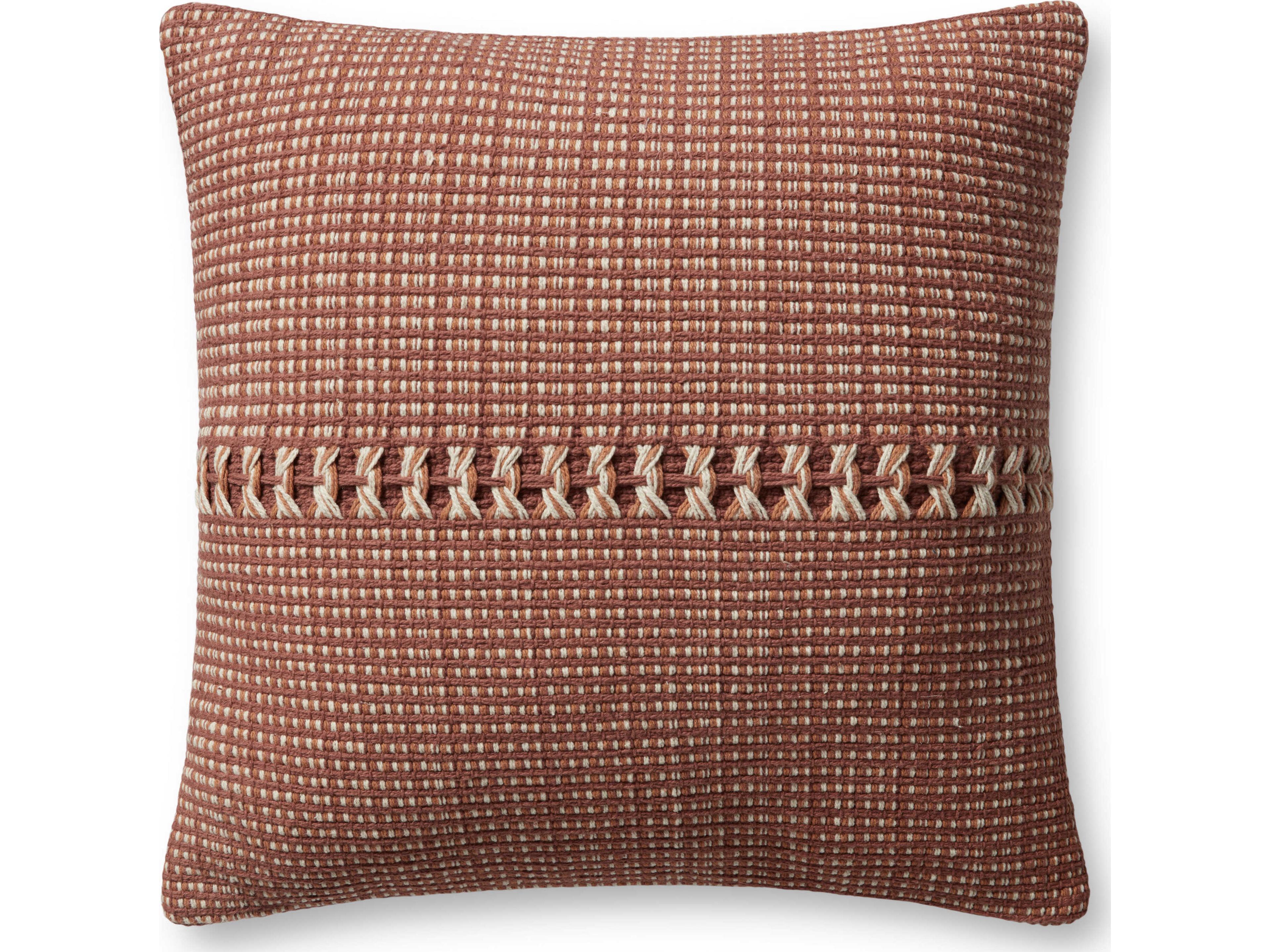 Loloi Rugs Chris Loves Julia Rust / Multi Pillow