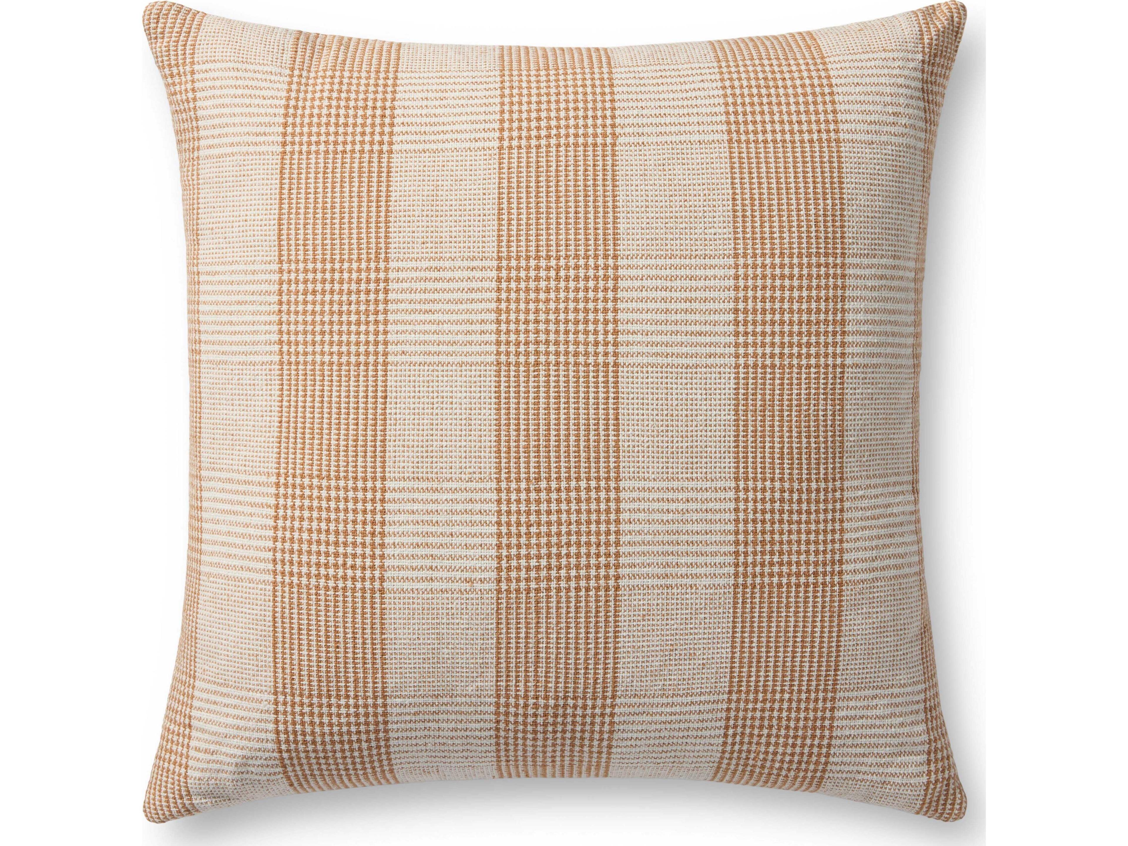 Loloi Rugs Chris Loves Julia Orange / White Pillow