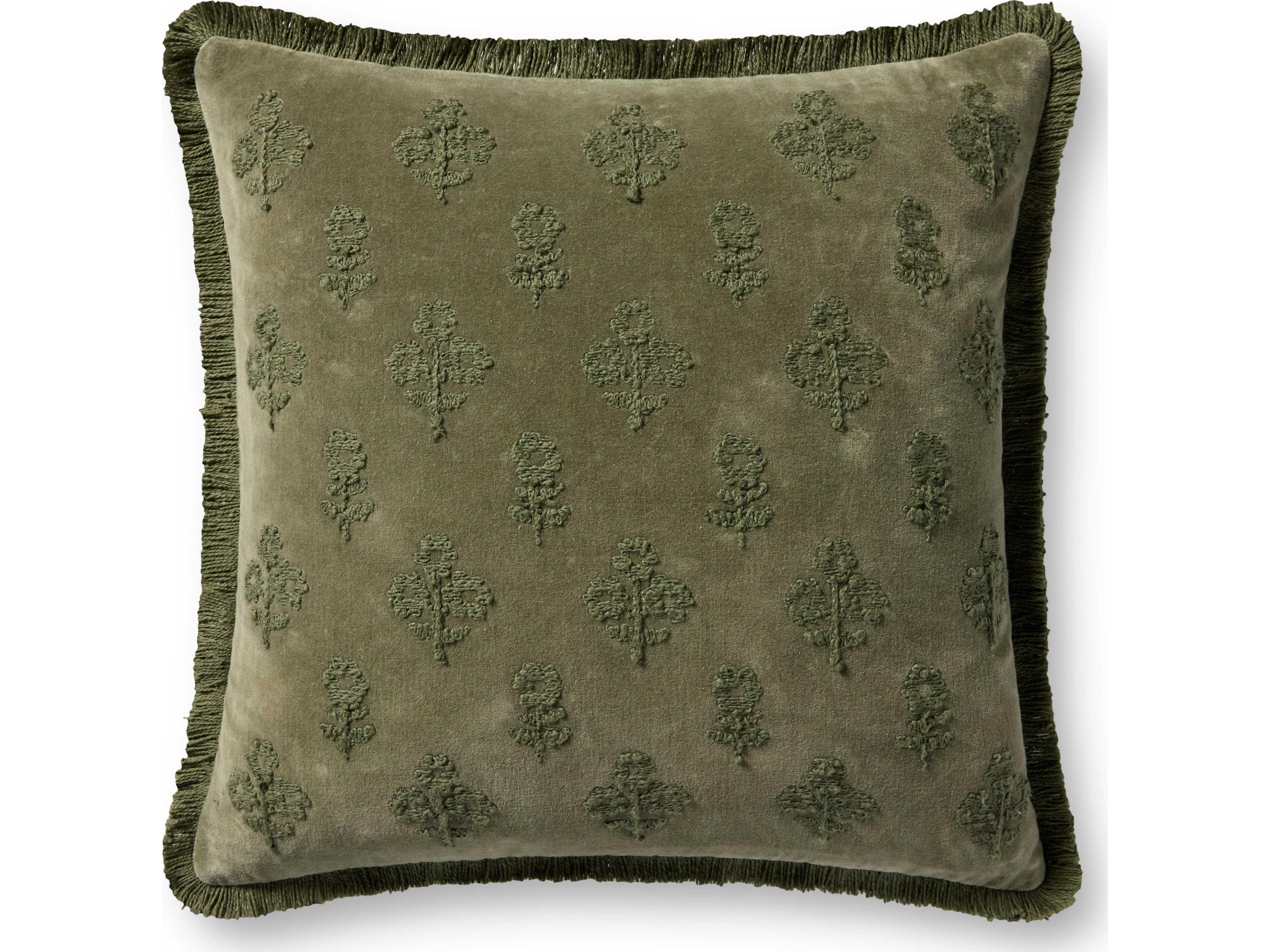 Loloi Rugs Chris Loves Julia Olive Pillow