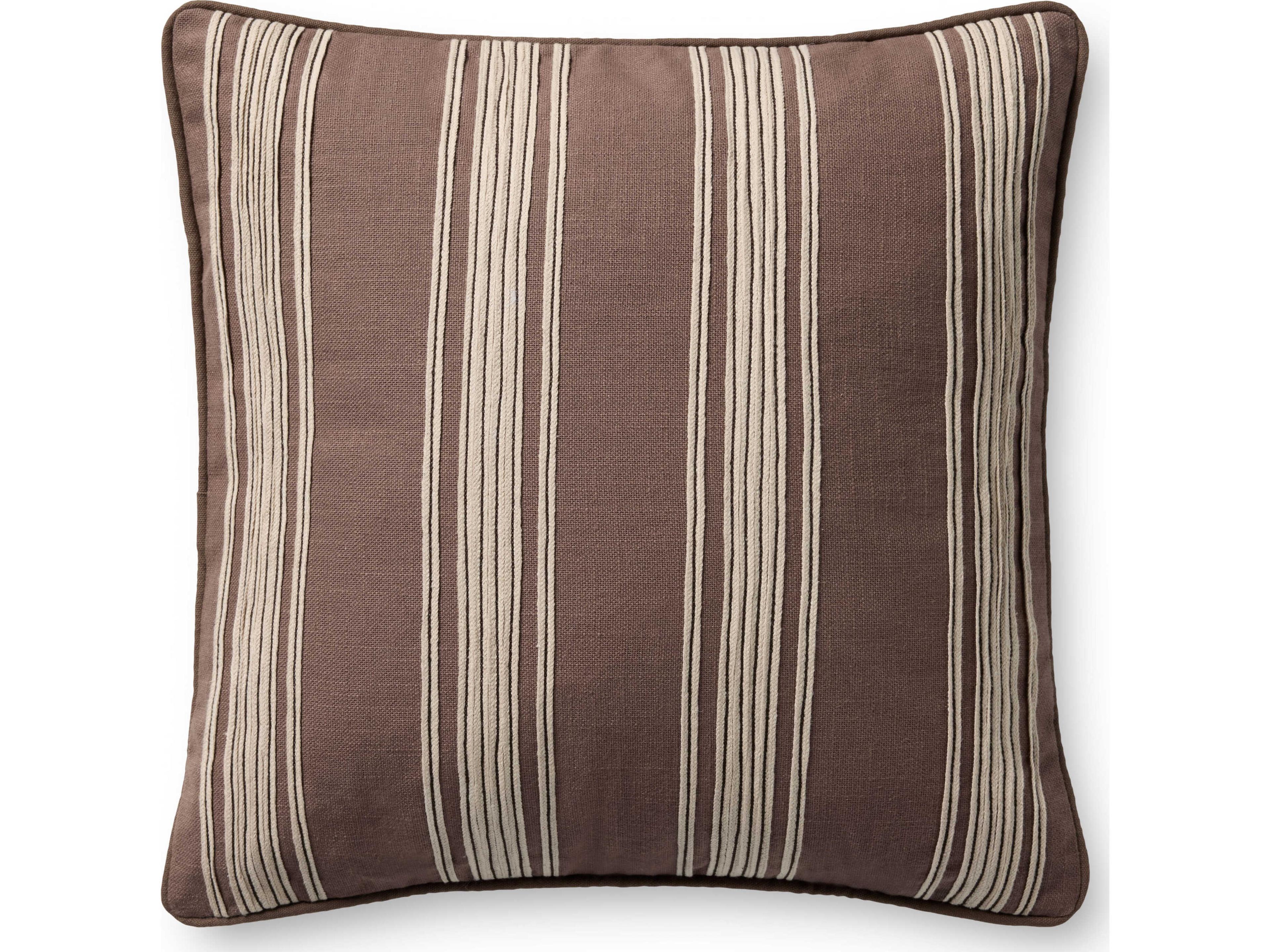 Loloi Rugs Chris Loves Julia Brown Pillow