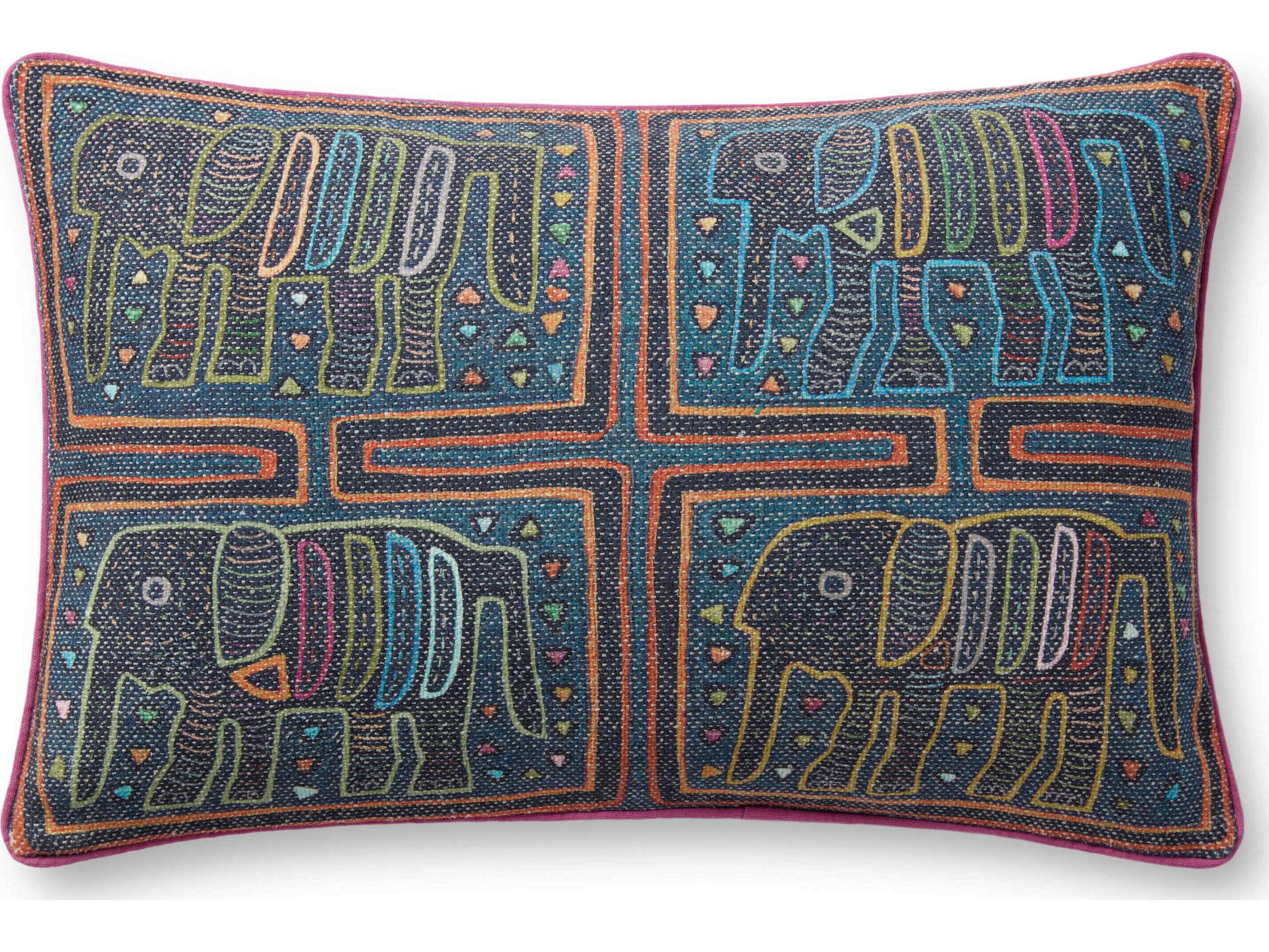 Loloi Rugs Lagoon / Multi 13" x 21" Pillow