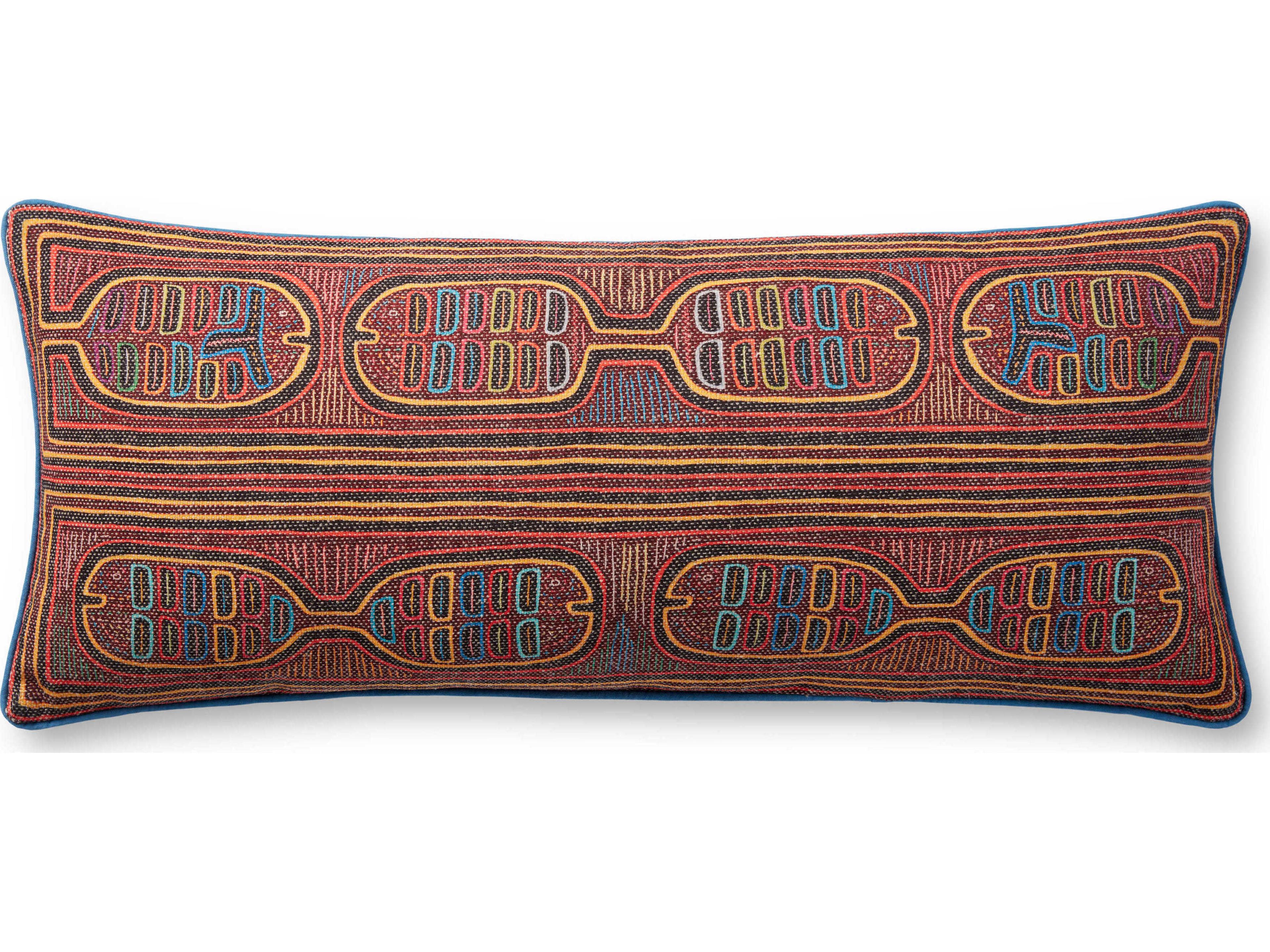 Loloi Rugs Berry / Multi 13" x 35" Pillow