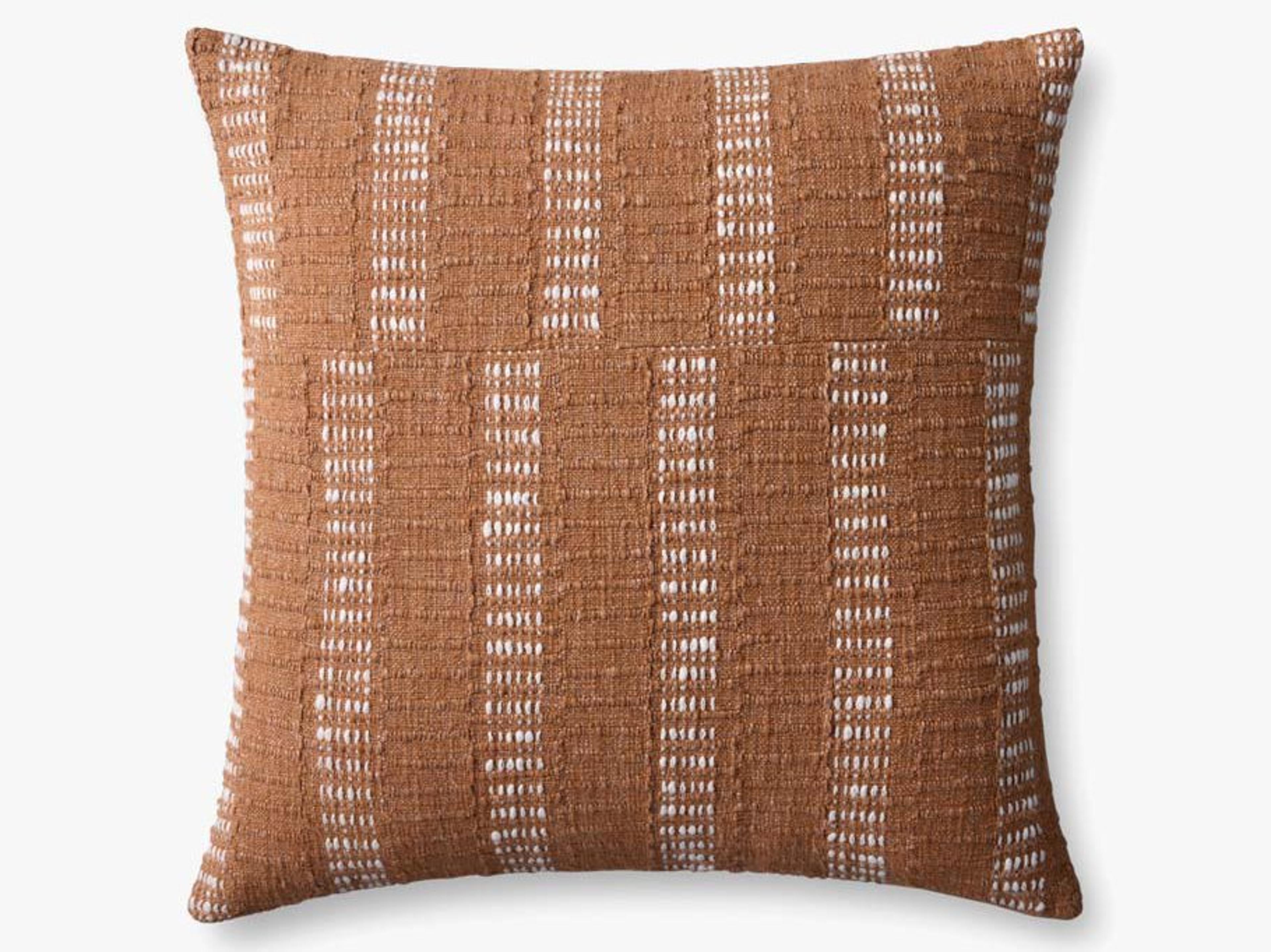Loloi Rugs Rust Ivory 22" x 22" Pillow