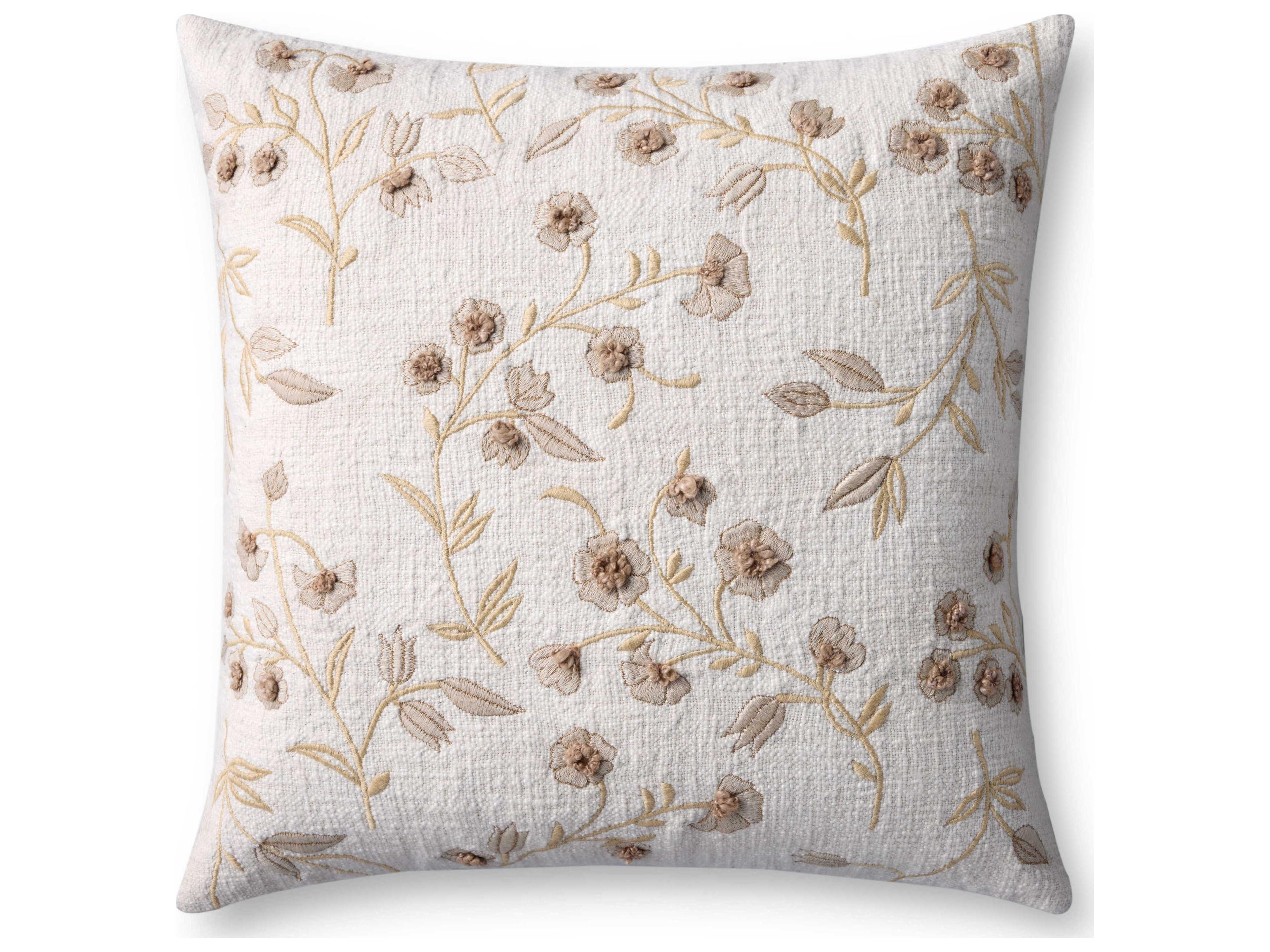 Loloi Rugs Natural 18" x 18" Pillow