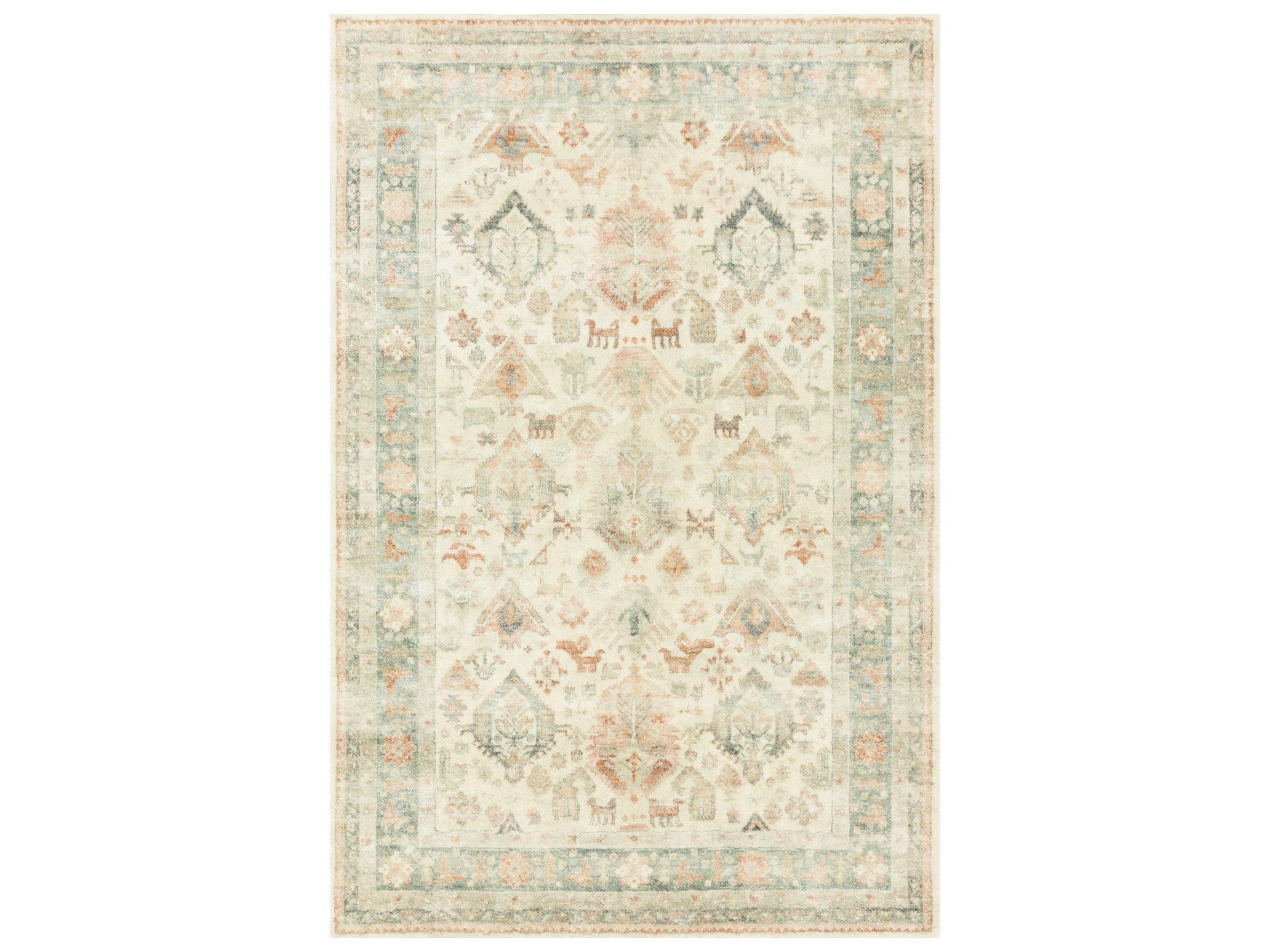 Loloi Rugs Rosette Bordered Runner Area Rug