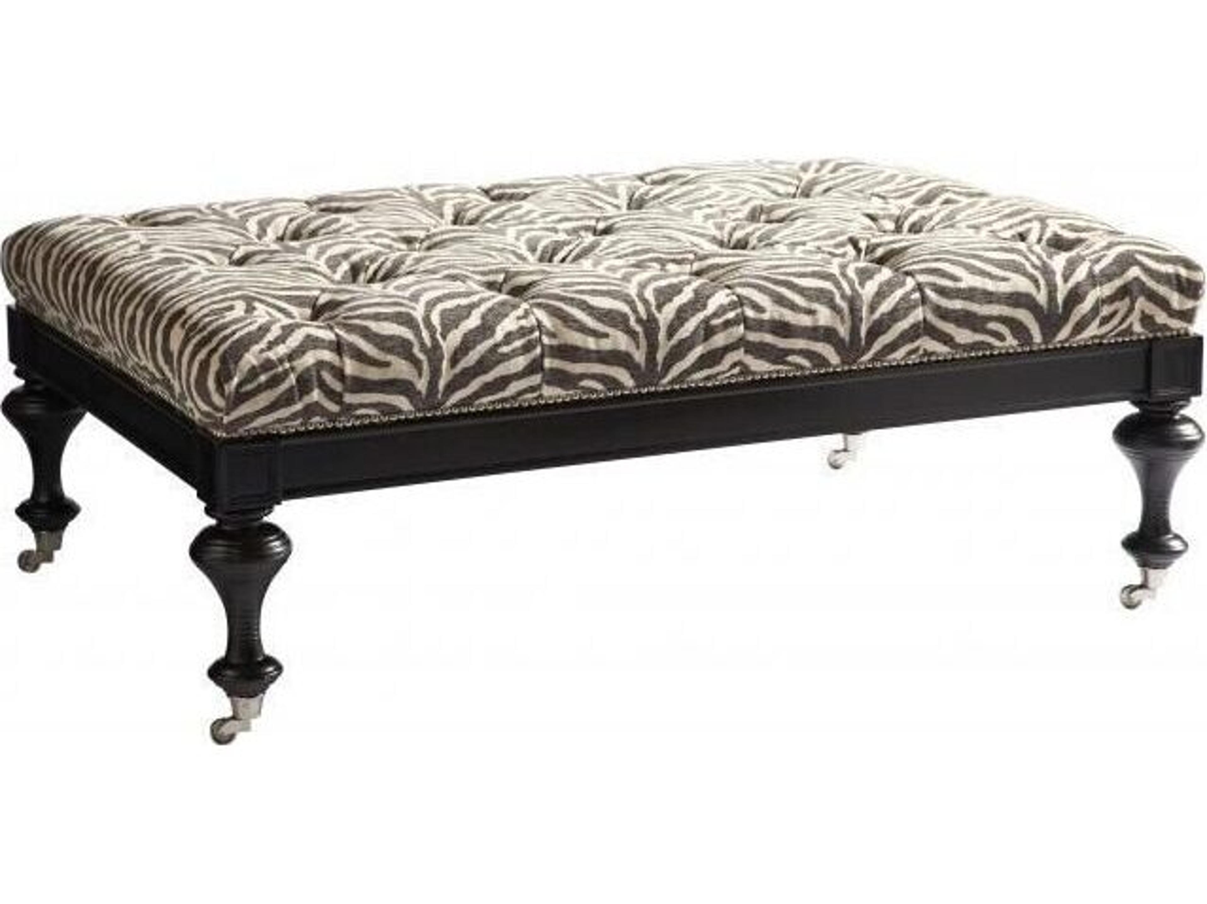 Lillian August Upholstery Albany Upholstered Tufted Ottoman
