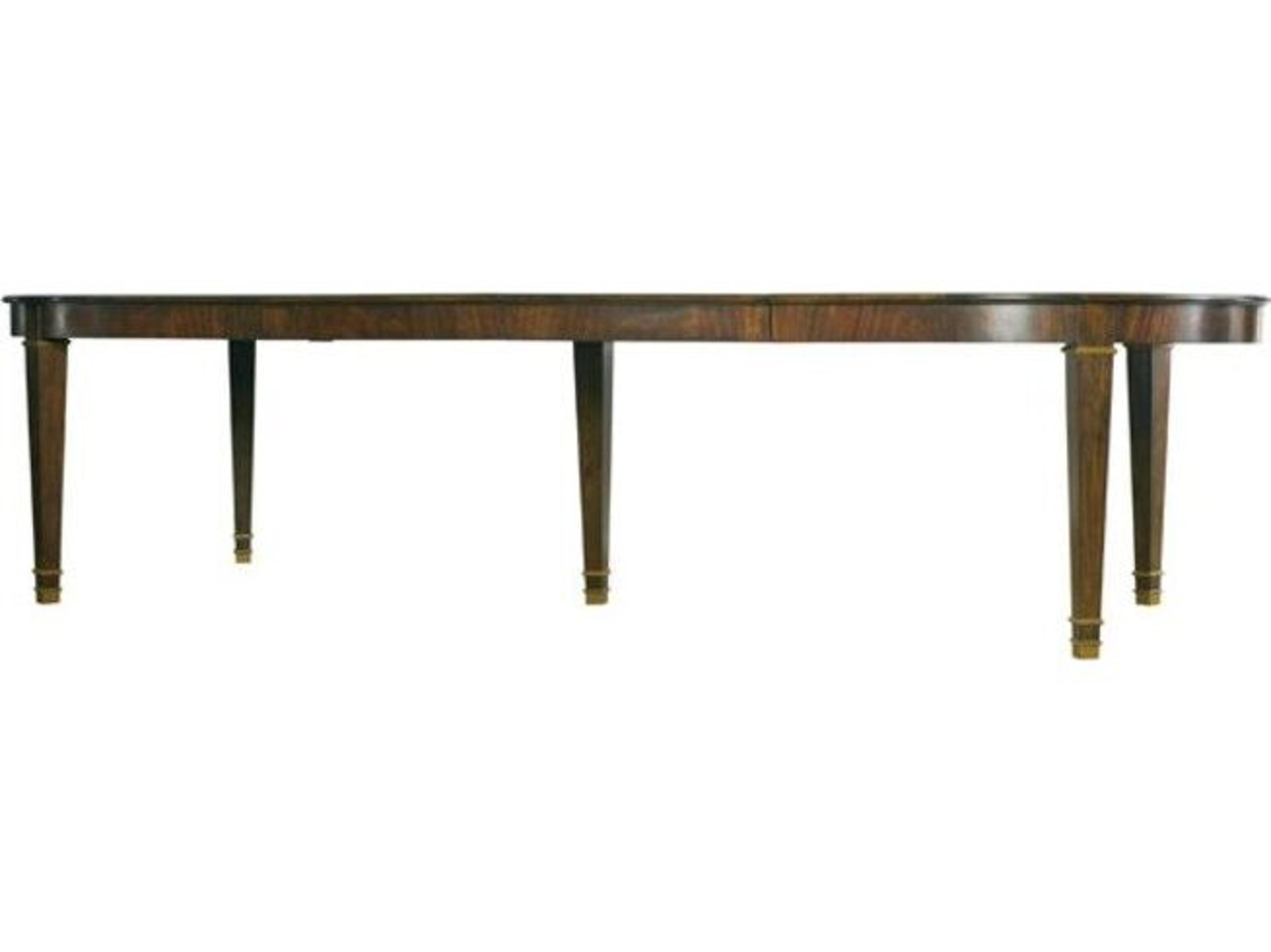 Lillian August Classics Templeton - Oval Wood Rich Brown Antique Gold Dining Table