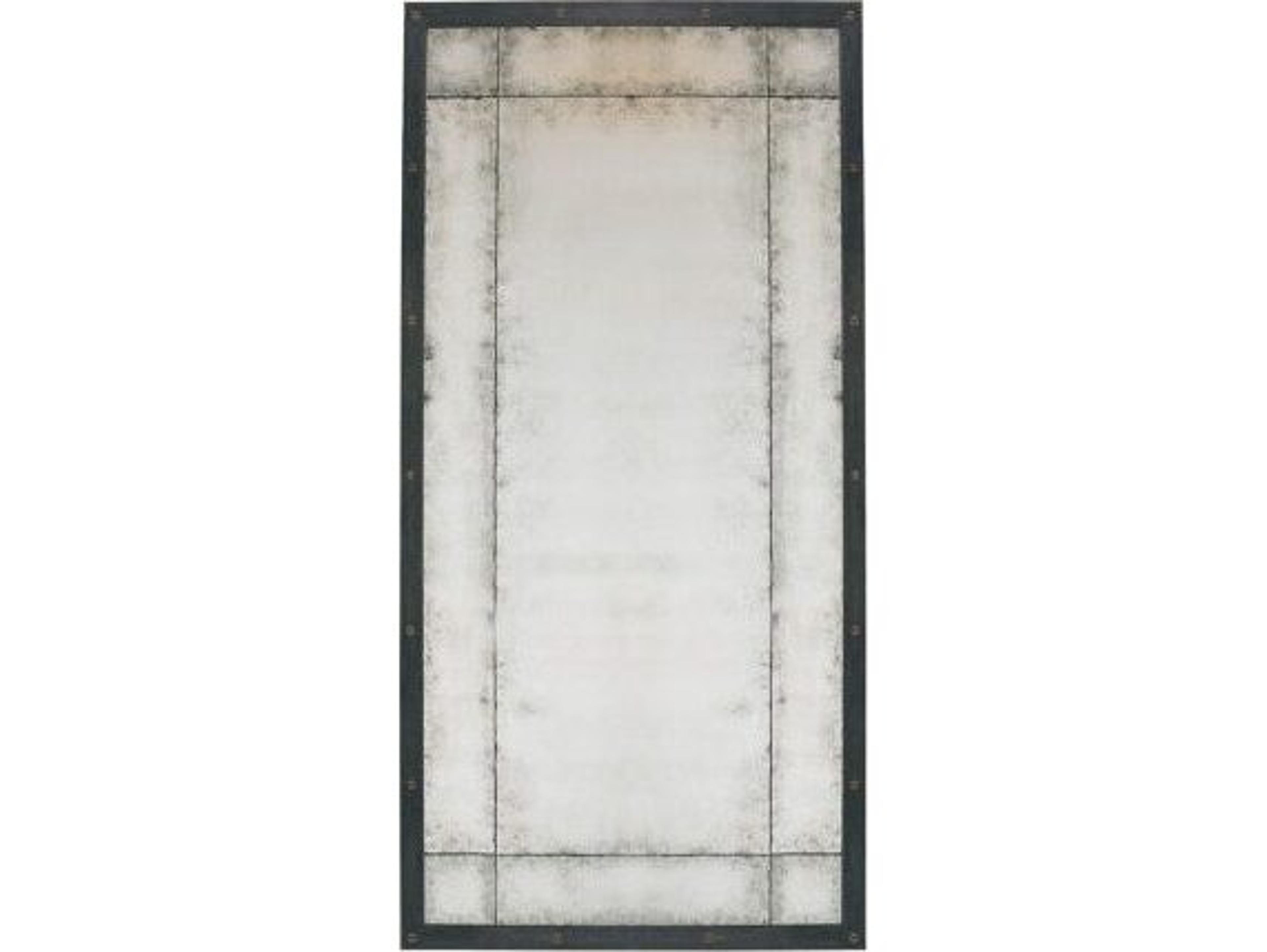 Lillian August Modern Archives Rex Aged Grey Rectangular Antique Mirror