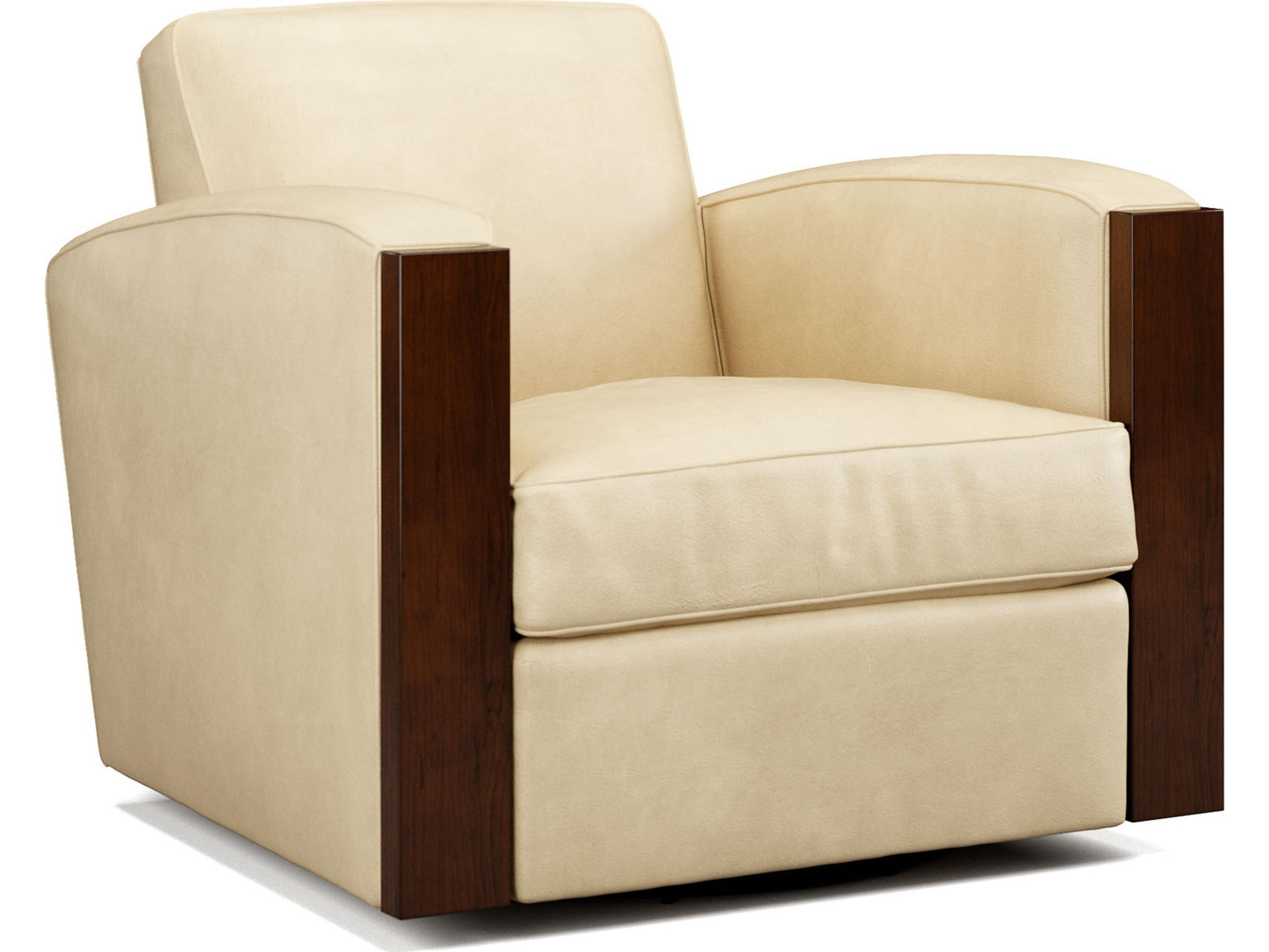 Lillian August Upholstery Leather Marcel Accent Chair