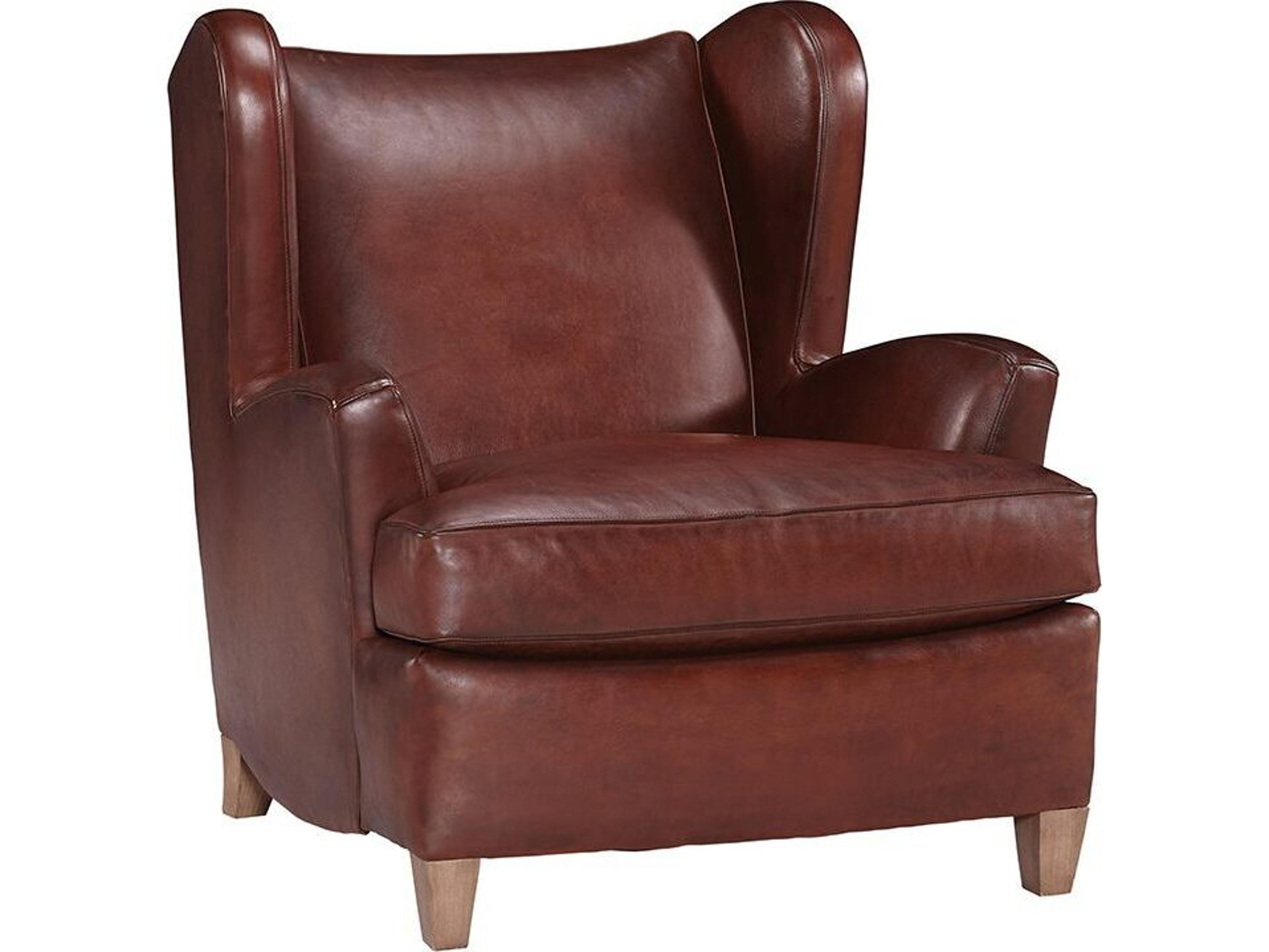 Lillian August Upholstery Leather Dunham Chair