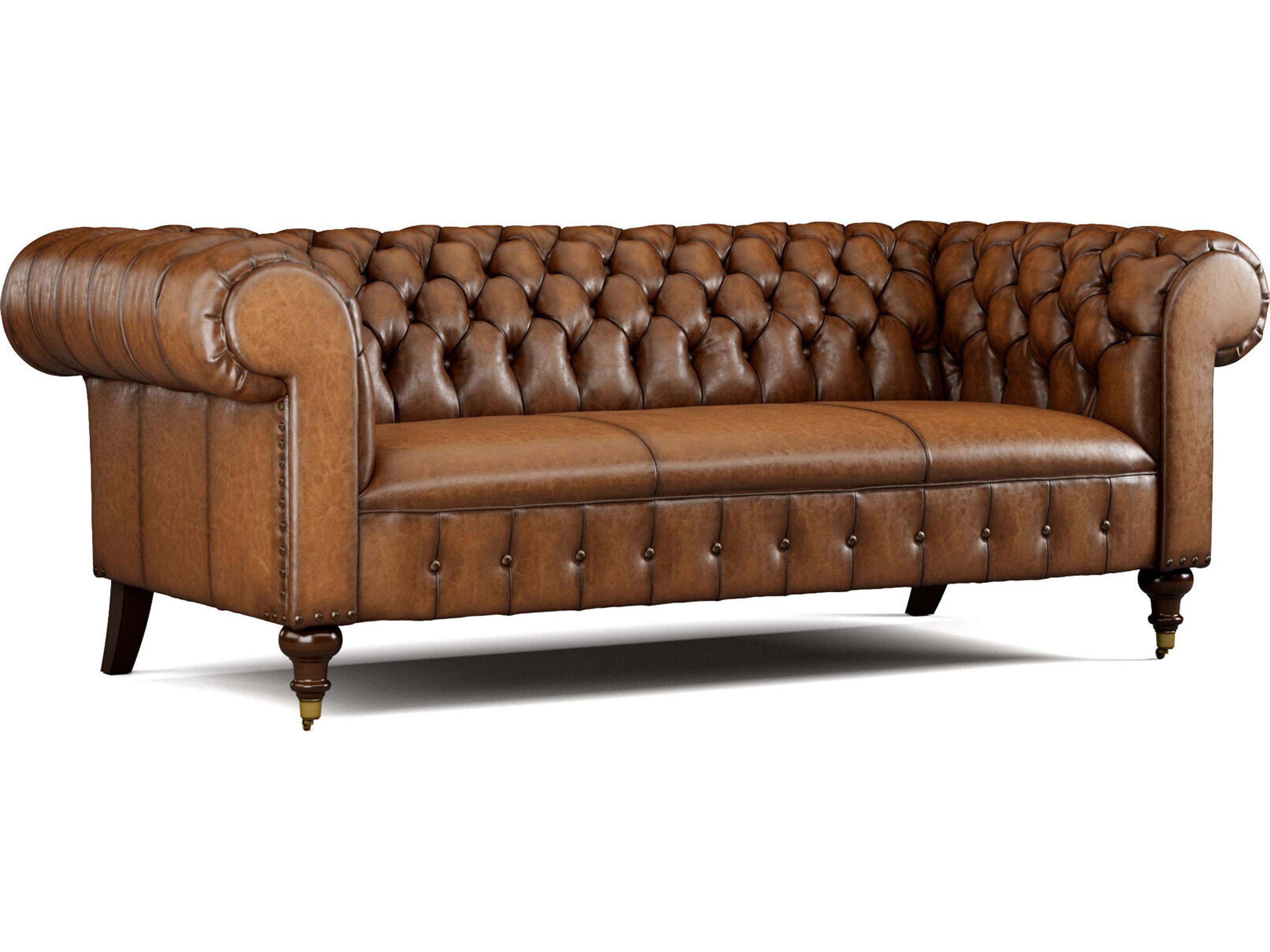 Lillian August Upholstery Leather Daniel Mid Sofa