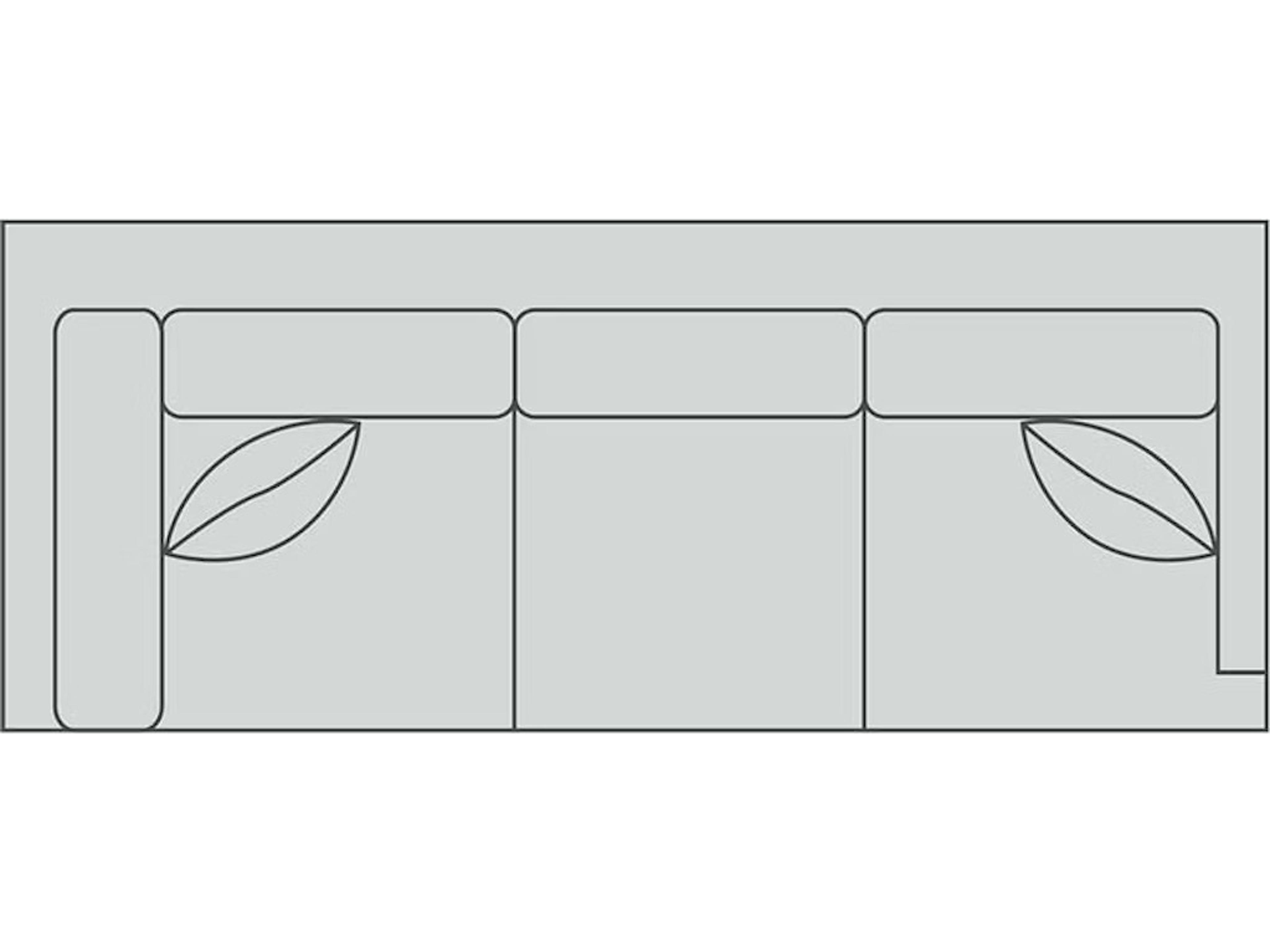 Lillian August Upholstery Leather Smithfield Right Arm Cnr Sofa