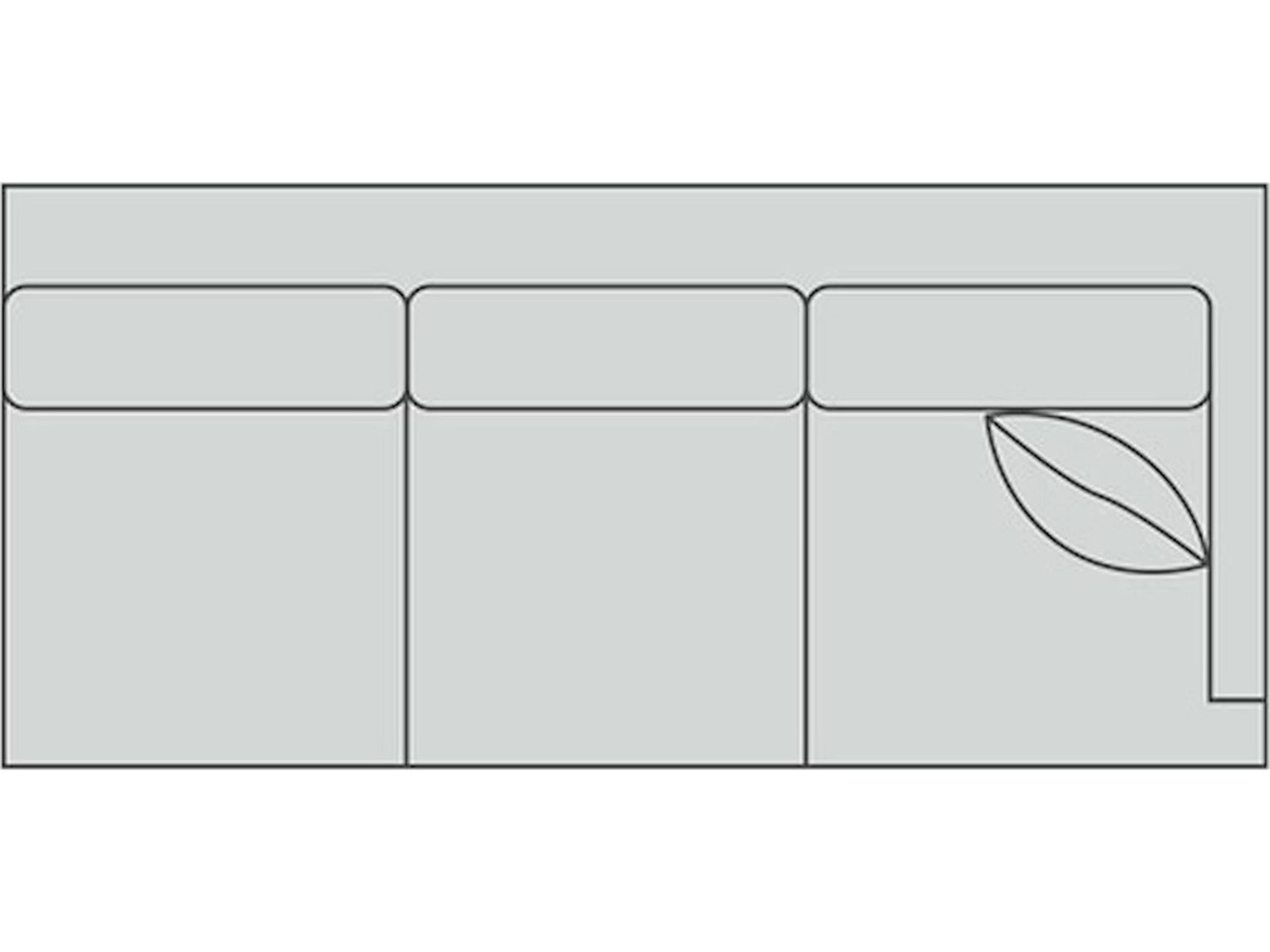Lillian August Upholstery Leather Smithfield Right Arm Sofa