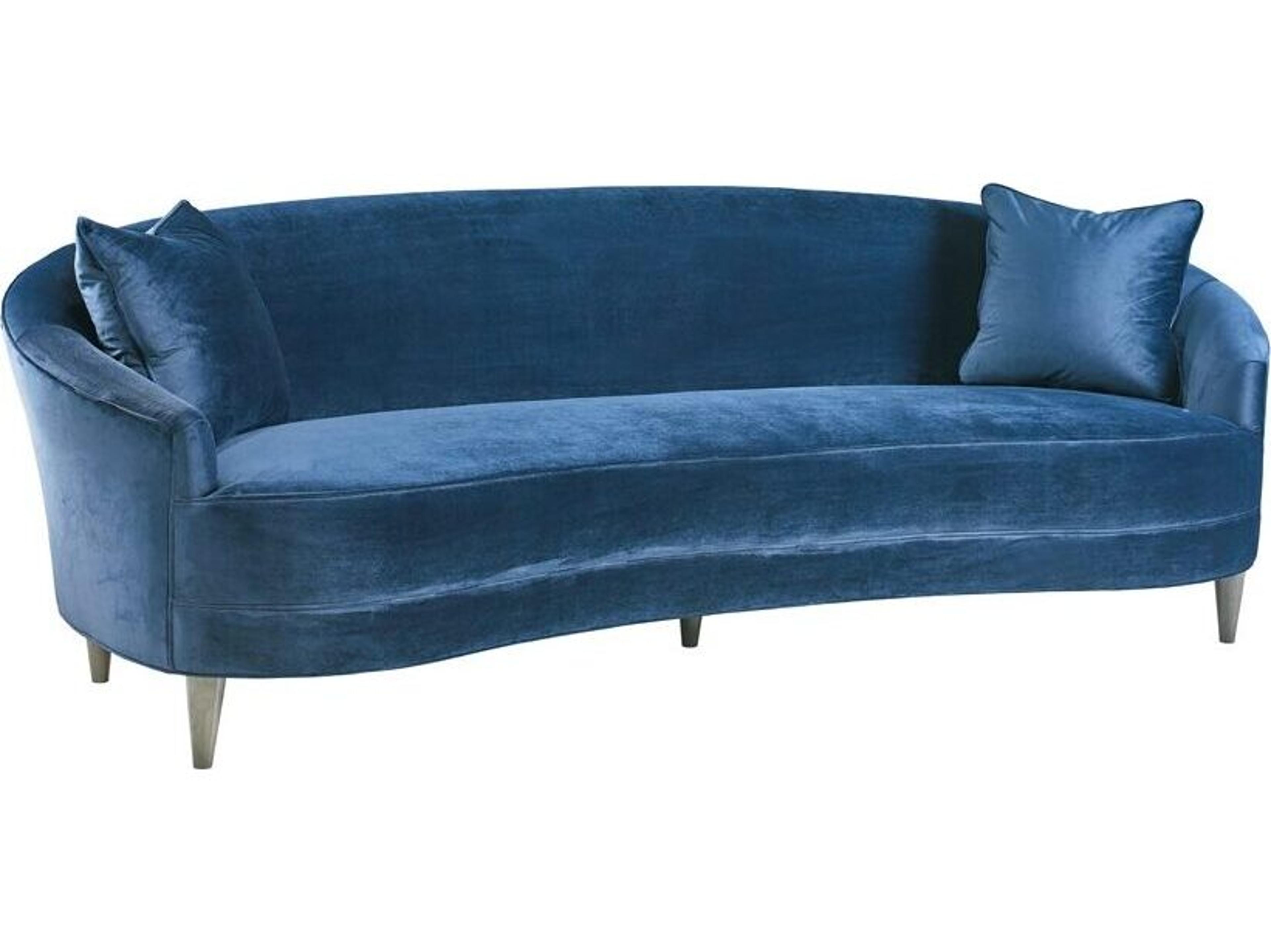 Lillian August Modern Living Lexham Navy Elm Upholstered Sofa