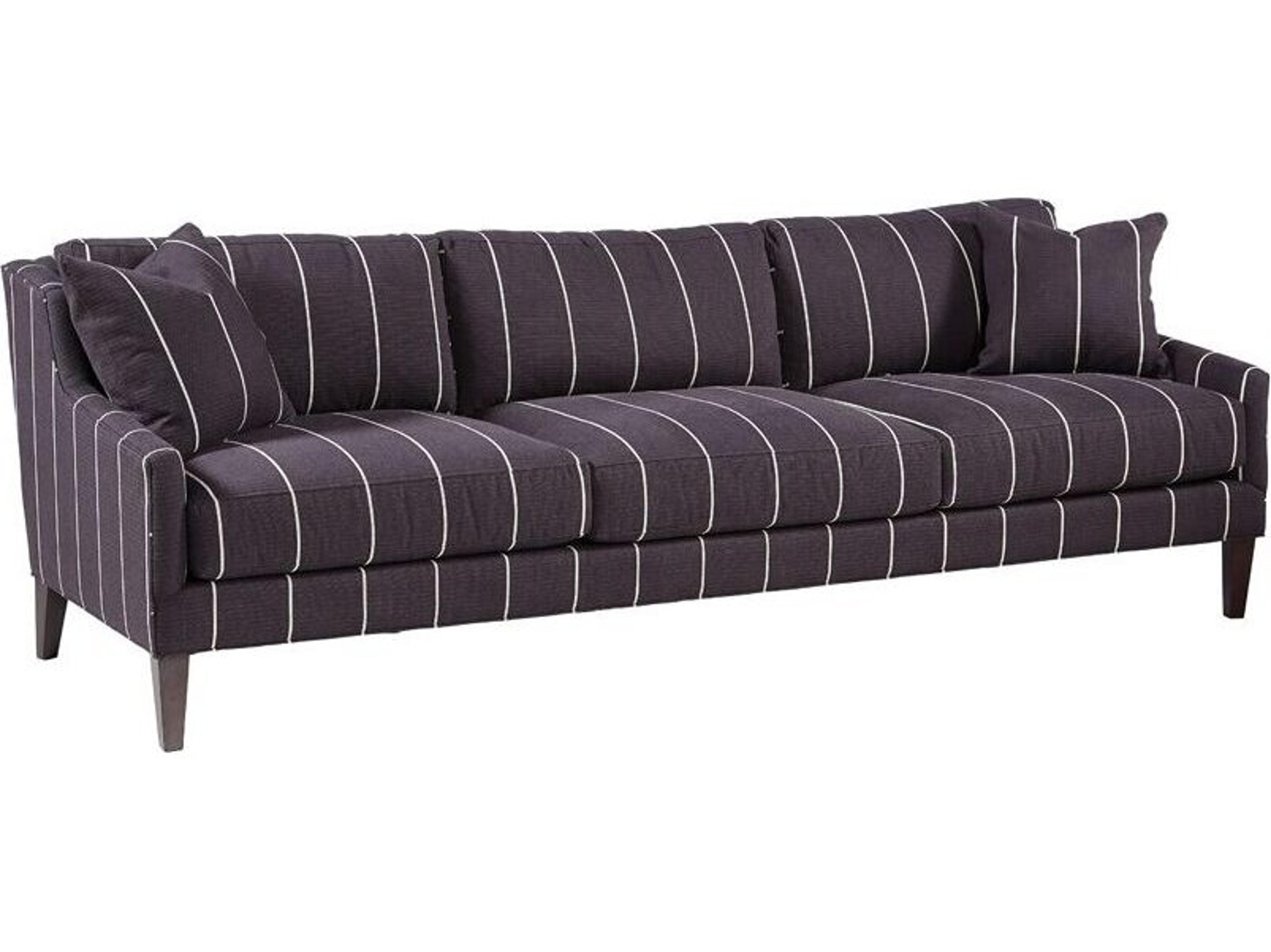 Lillian August Modern Living Lane Black Elm Upholstered Sofa