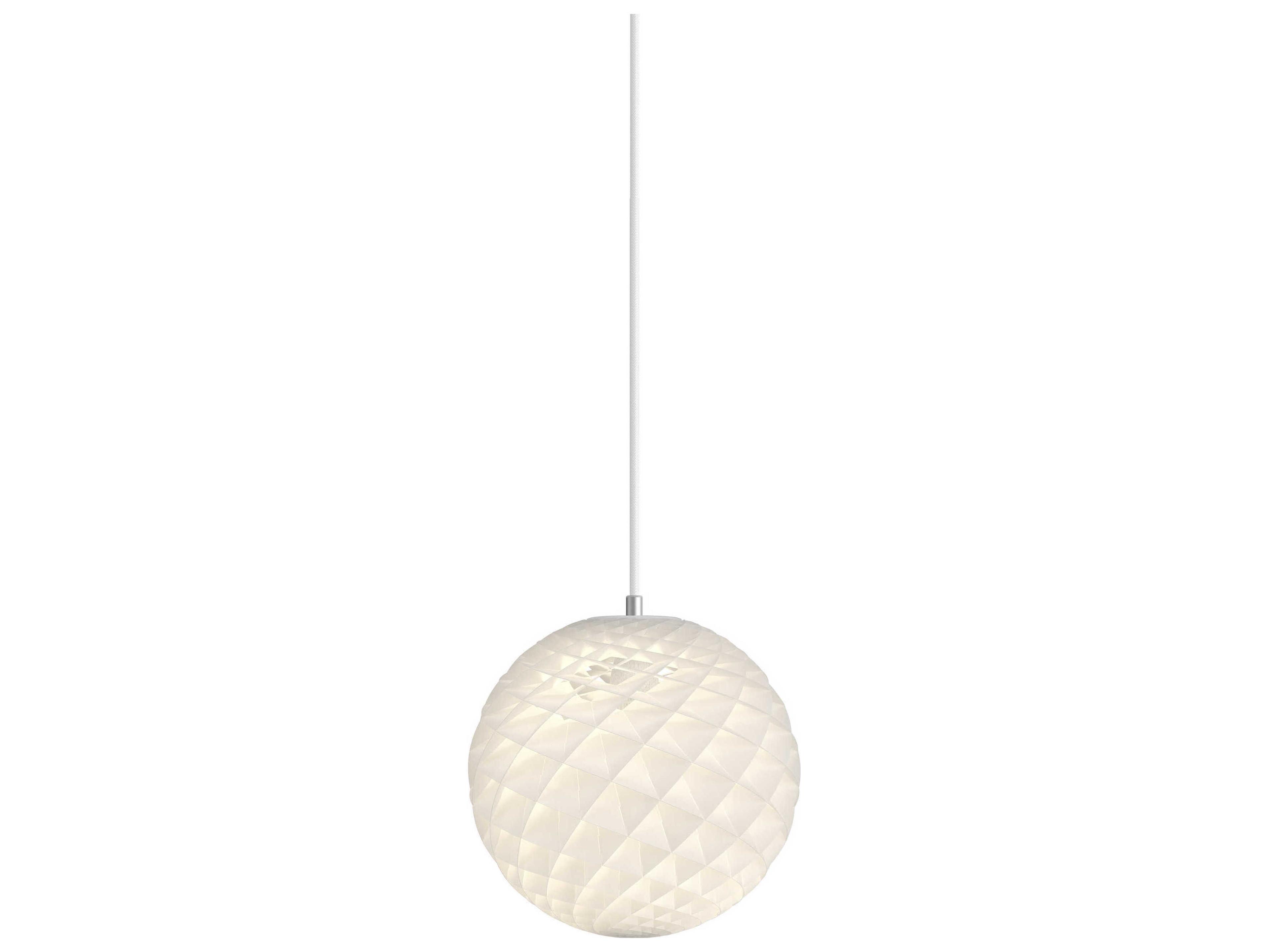 Patera 1-Light White Globe Mini Pendant