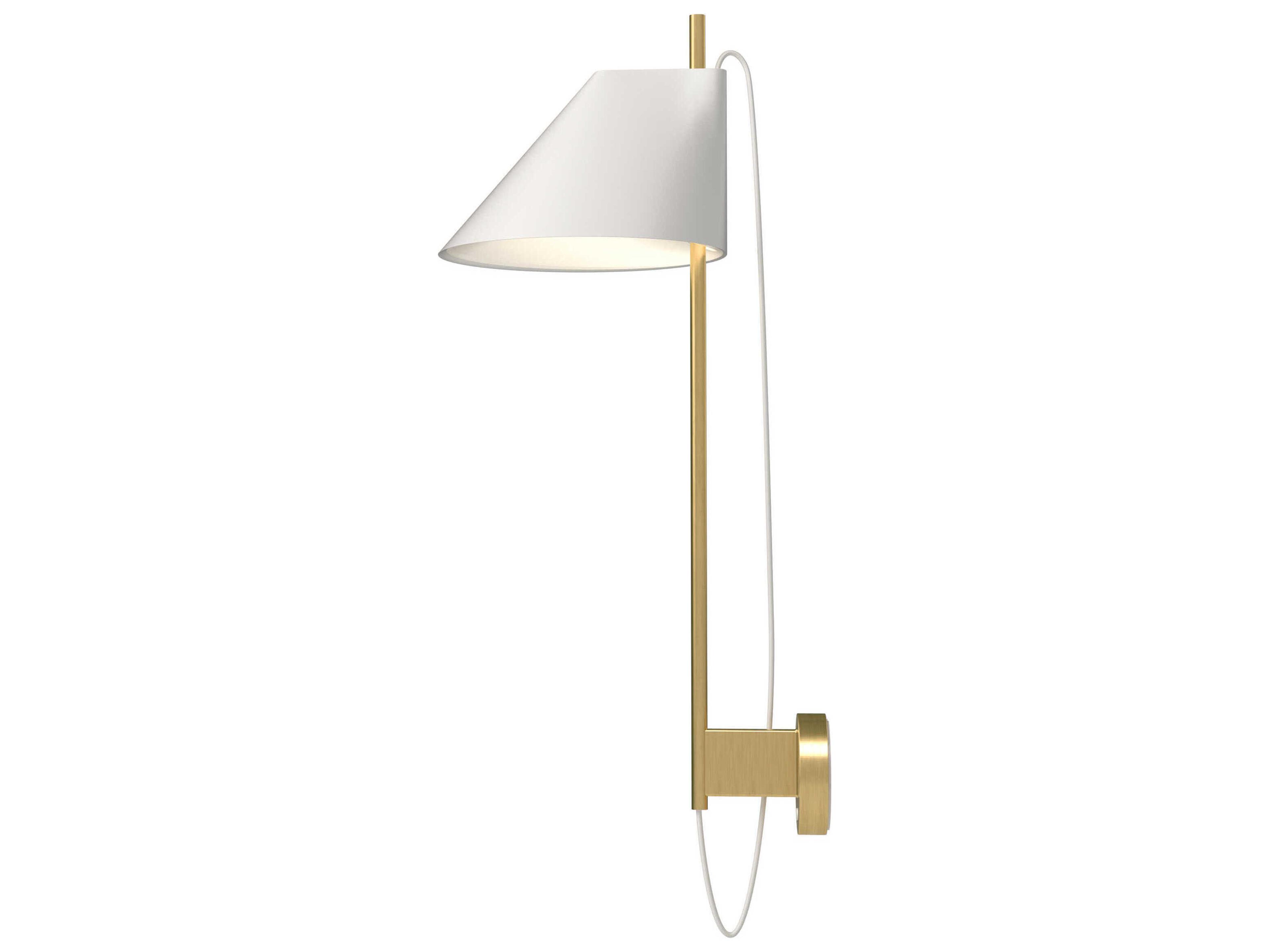 Louis Poulsen Yuh Brass White Wall Sconce