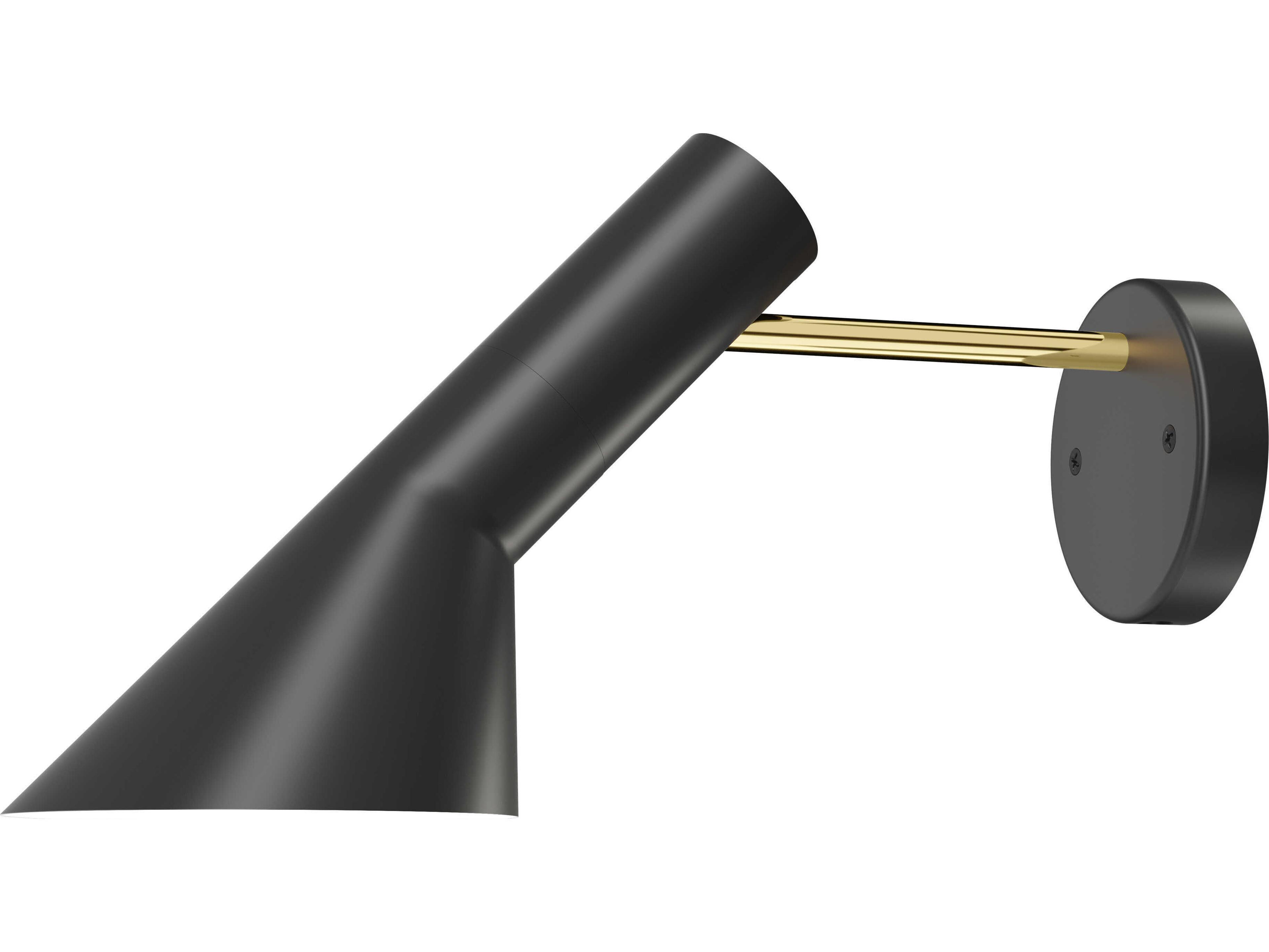 Louis Poulsen AJ 1-Light Black Wall Sconce without Switch