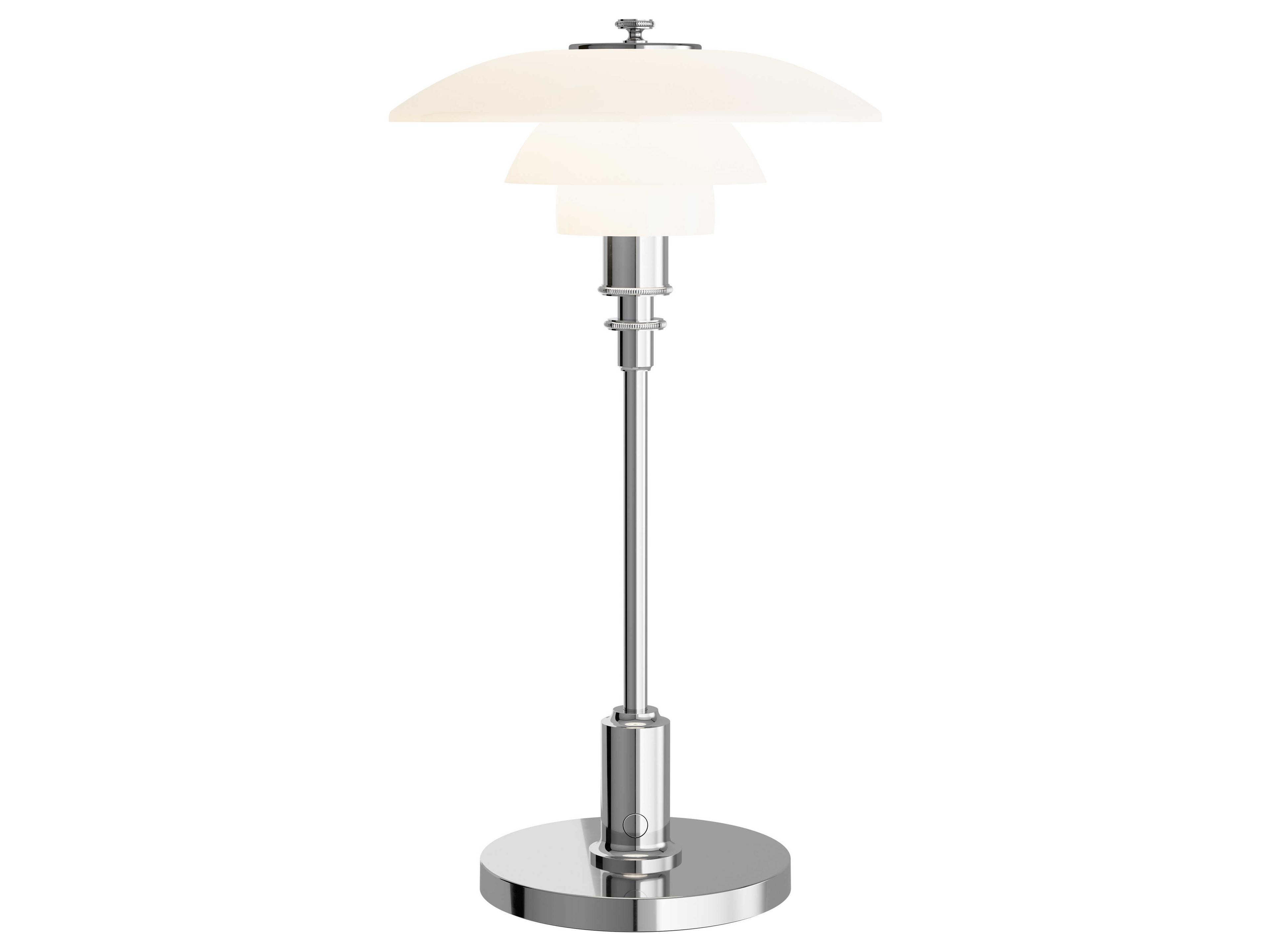 Louis Poulsen PH-2/1 High Lustre Chrome Plated Table Lamp
